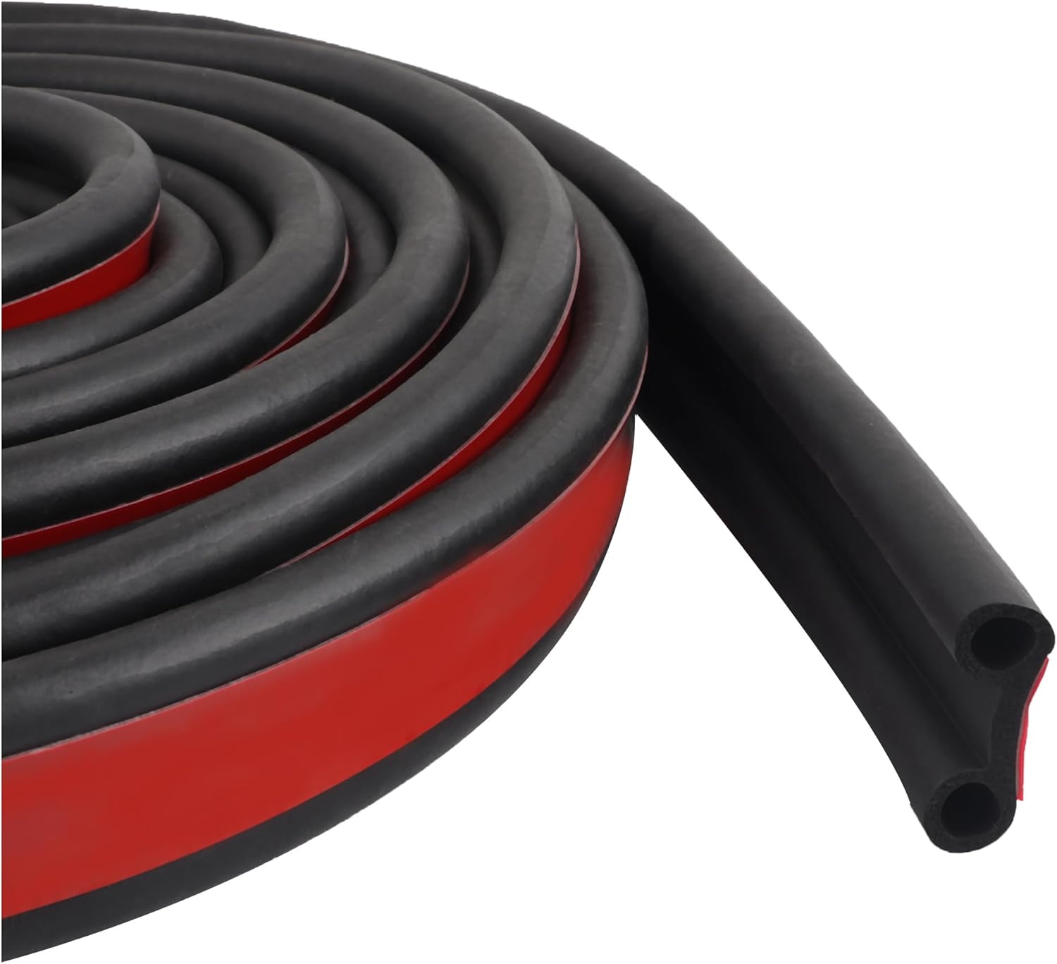 Truck Tonneau Cover Seal, Camper Shell Seal Rubber Weather Stripping with Double Hole, Universal Tailgate Seals for Pickups Trucks Campers
