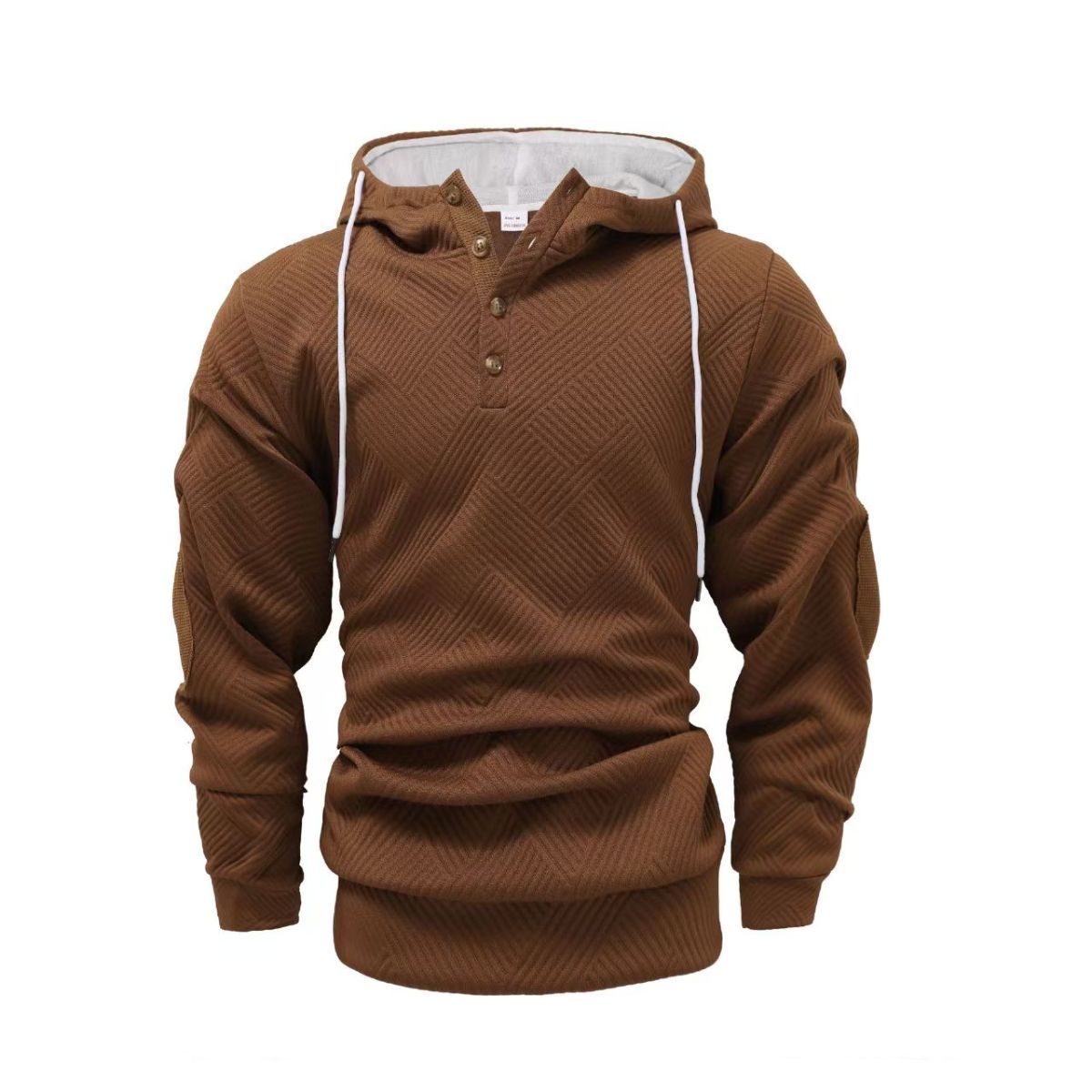Men'S Casual Hoodie Color Block Sweatshirt Pullover Hoodie Australian - Khaki - Size 2XL(AU 2XL/EU54) โ image 6