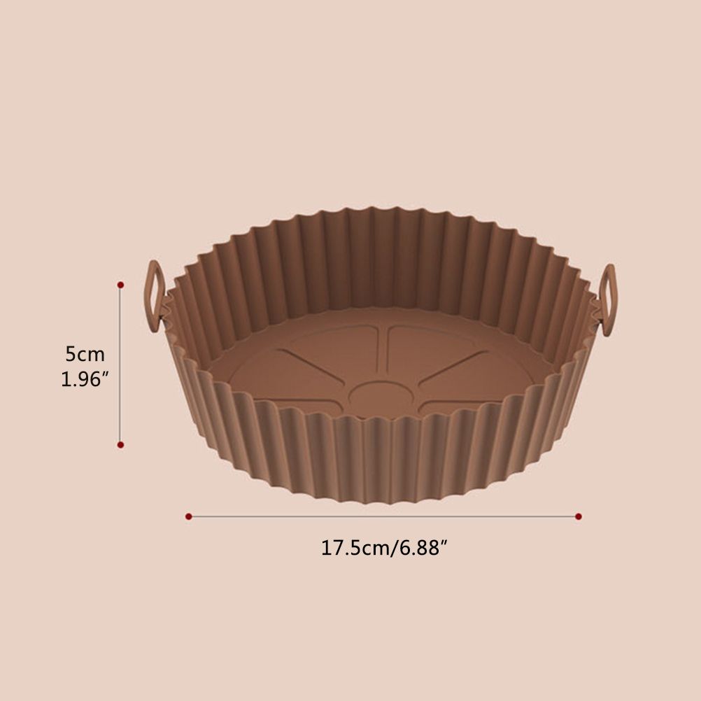 Air Fryer Silicone Pots Reusable Silicone Air Fryer Liner Basket High Temperature Resistance Food Grade Silicone Liner โ image 2