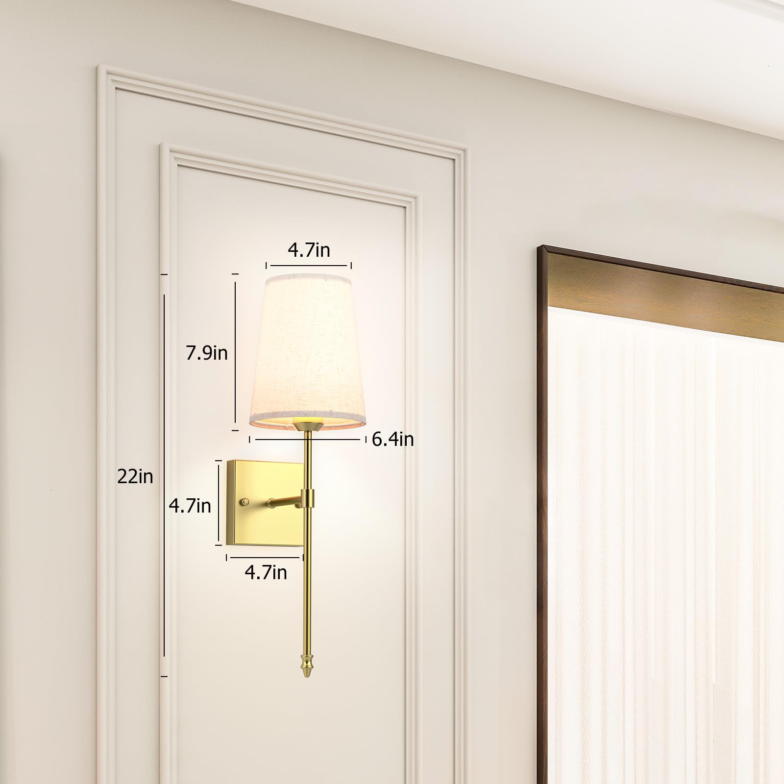 Battery Operated Wall Sconce, 5000mAh Rechargeable Dimmable RGB Wall Sconce Set of 2 with Remote, 3 Color Temperature Indoor Battery Powered Wall Lamp Light โ image 6