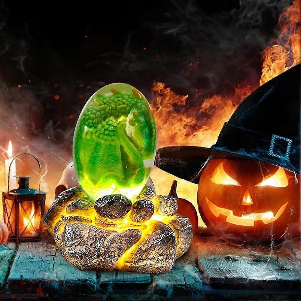 Lava Dragon Egg with Display Base Crystal Resin Dragon Egg Ornaments for Desktop Decor โ image 5