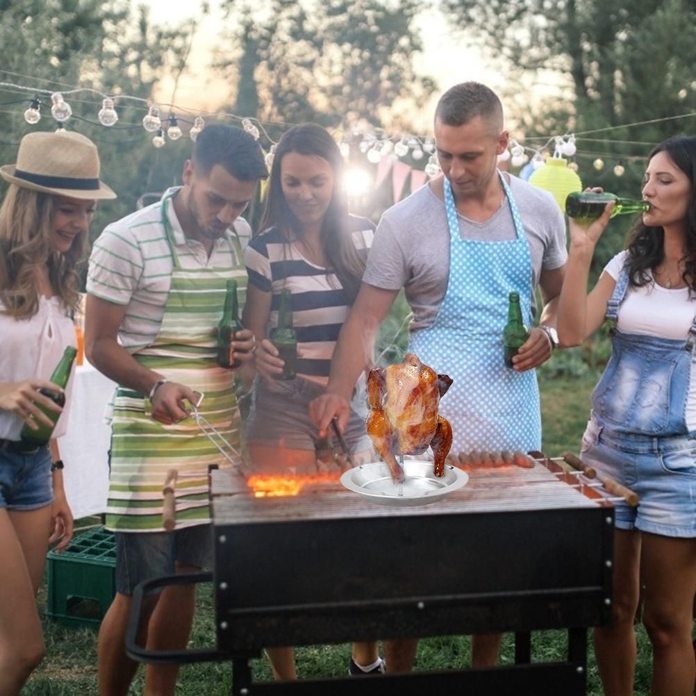 Stainless Steel Vertical Skewer Brazilian Barbecue Grilling Rack Chicken Barbecue Rack โ image 5