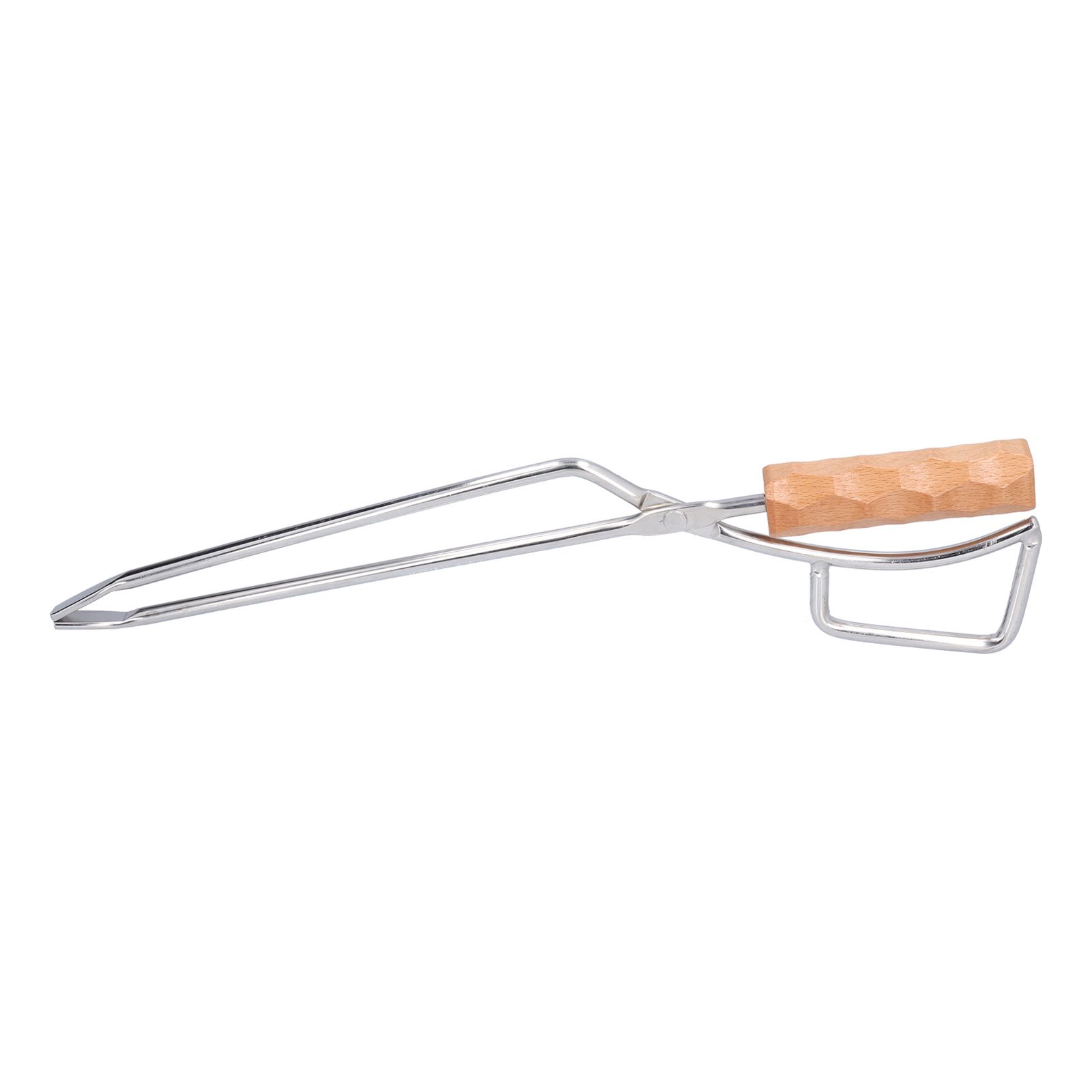 Log Tongs Beech Wood Handle Stainless Steel Clamp High Temperature Resistance Fire Tong for Outdoor Camping Picnic โ image 5