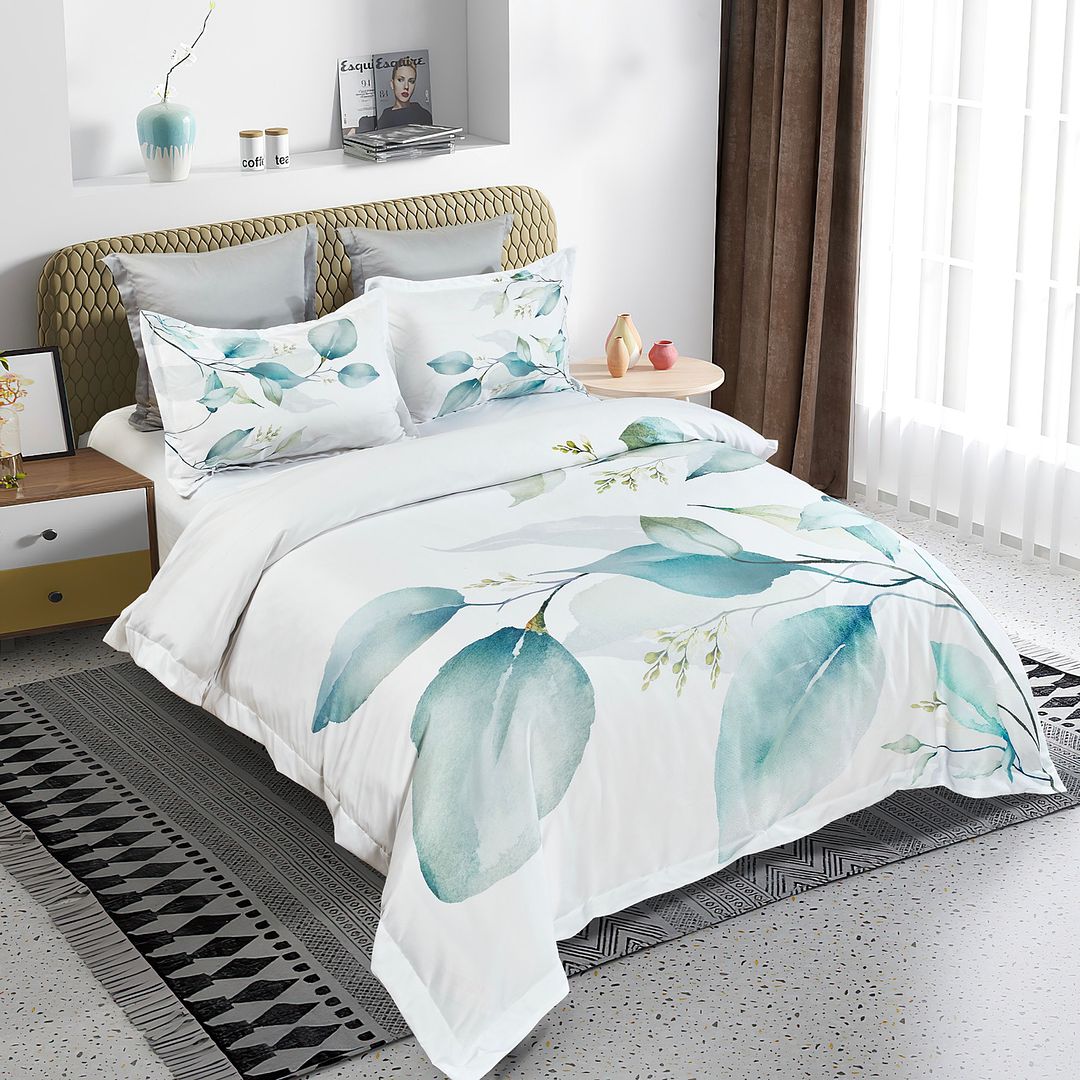Angelis Leaves Quilt Cover Set - Super King Size โ image 2