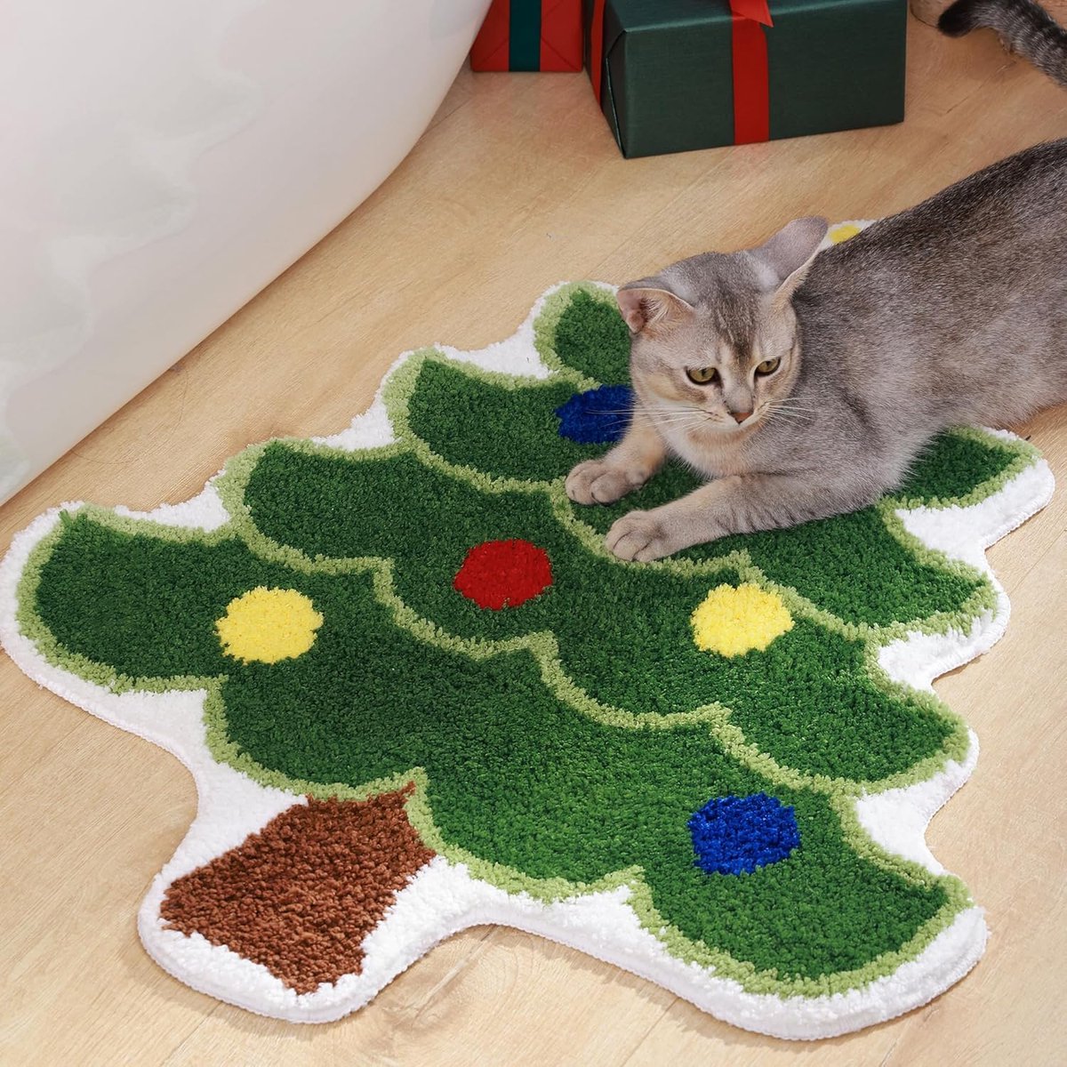Carpet - 40*60 cm - Doormat - Christmas Bath Mat - Christmas Floor Mat - Christmas Tree Bath Mat - Absorbent Bath Mat - Non-Slip Shower Mat - Bathroom Mat โ image 5