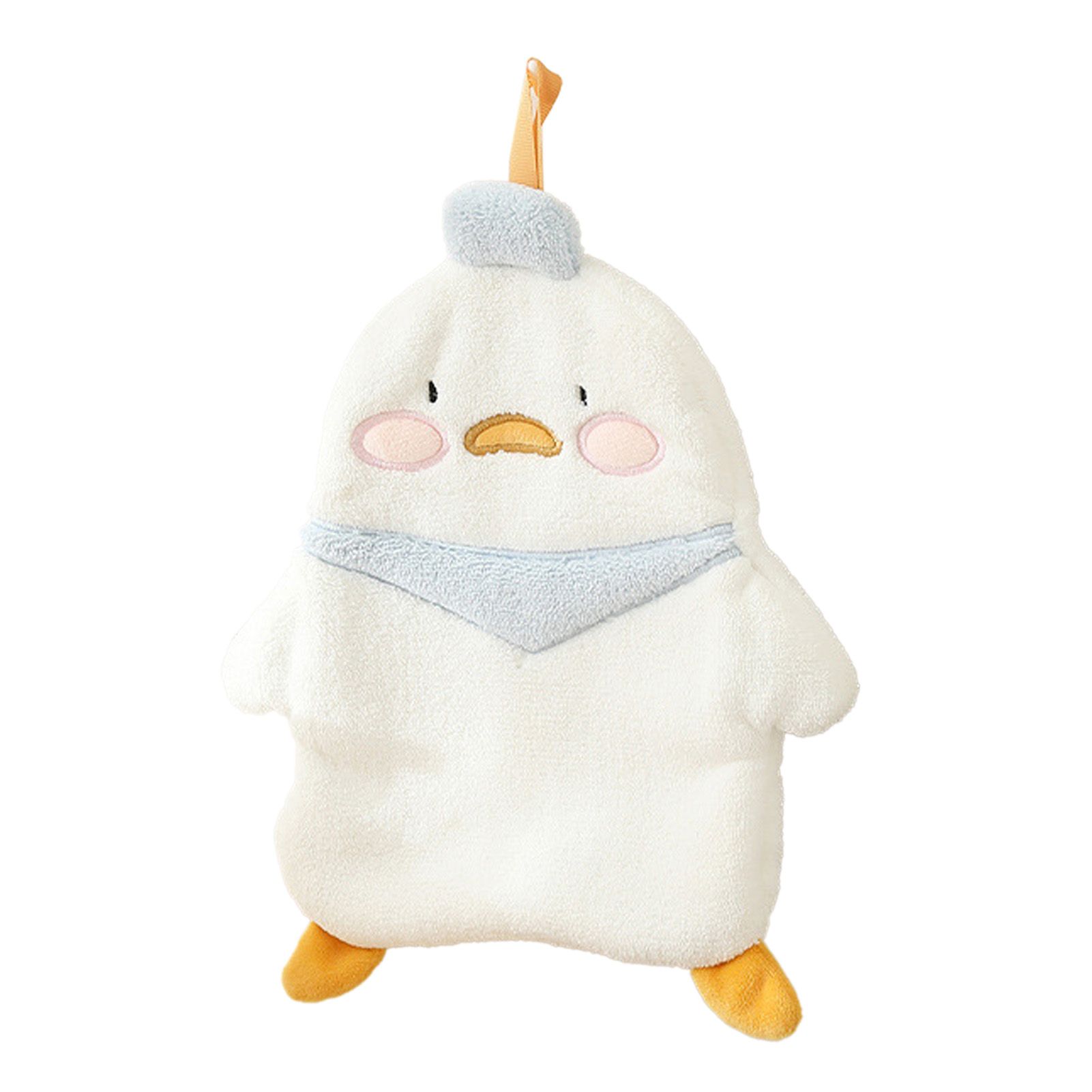 Animal Hand Towel Soft Cute Wall Mounted Dish Cloth Hand Dry Towel for Kitchen Bathroom Duck — image 3