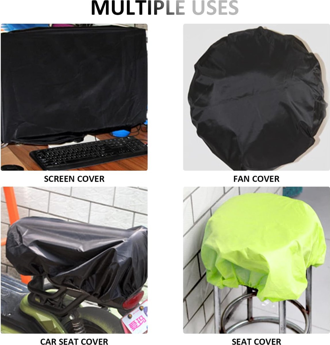 2-Piece Waterproof Backpack Cover - Reflective Rain Cover Backpack - 45 to 55 Liters - Waterproof Backpack Rain Cover - Reflective Backpack Covers in Polyester — image 5