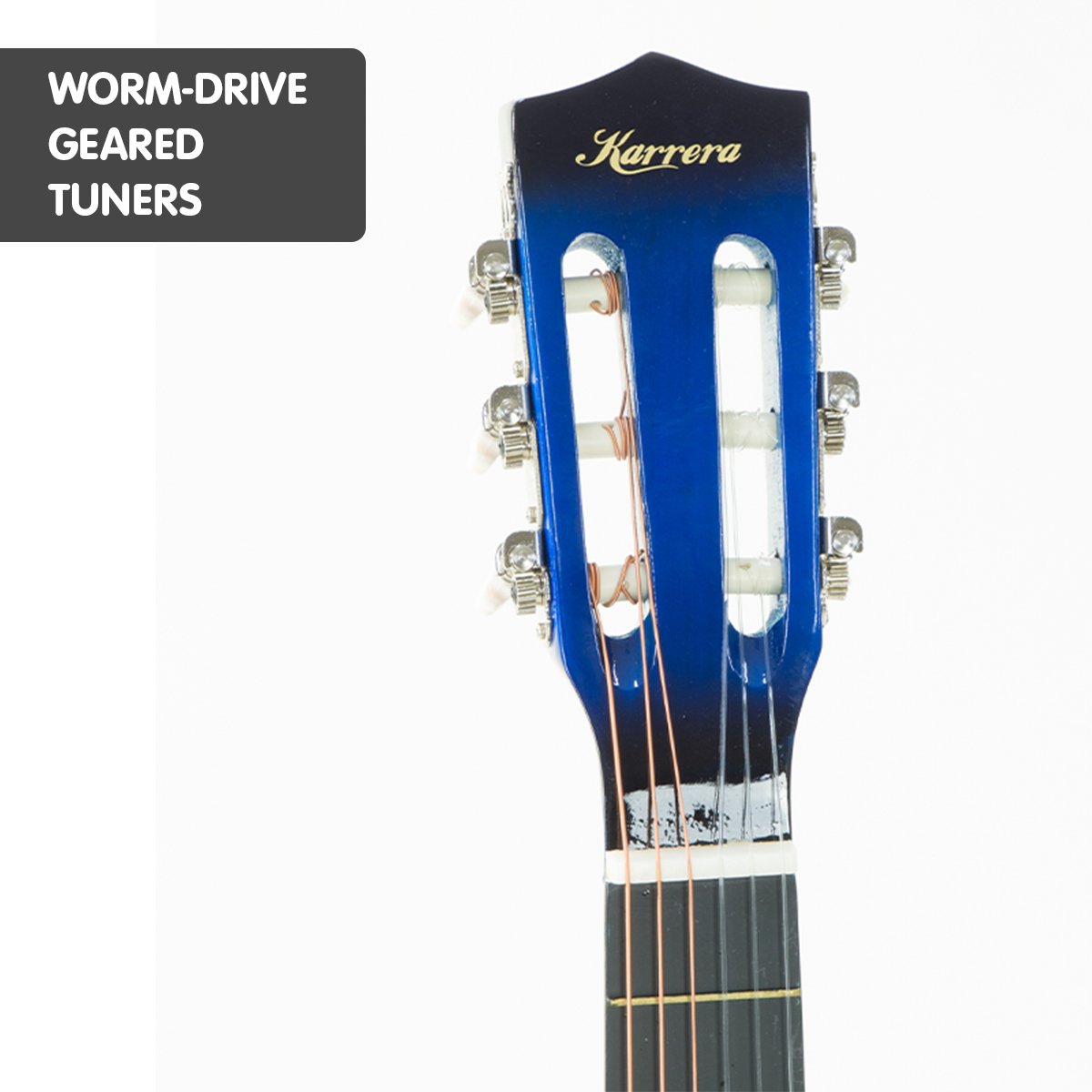 Karrera Childrens Acoustic Guitar Kids - Blue — image 4