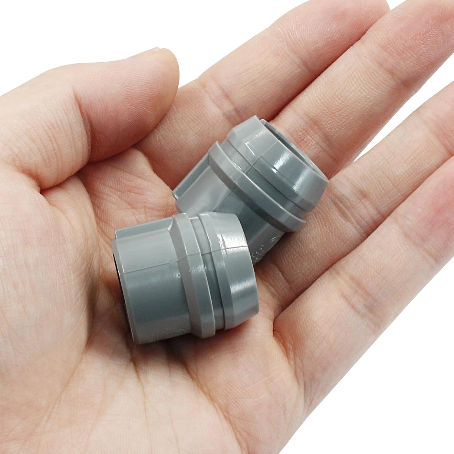 50 PCS 1/2 Inch Non-Metallic Cable Connector, Quick Installation Labor Saving Cable Connector for 14/2-10/3 AWG Single Cable, 14/2-12/2-14/3 AWG Two Cables — image 4