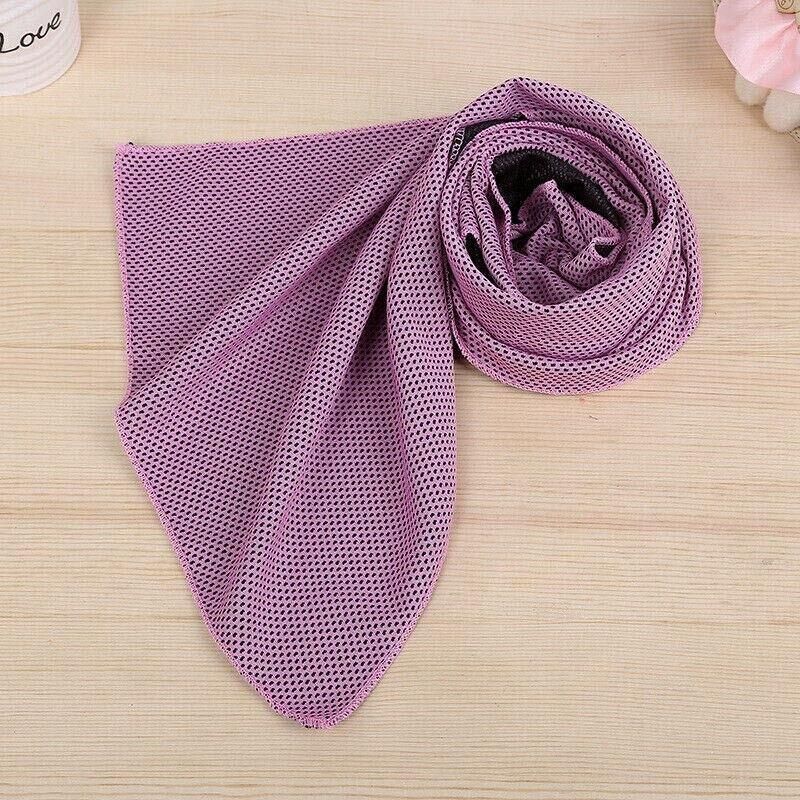 Instant Cooling Towel Gym Sport Golf Exercise Jog Cycling Outdoor Ice Cold Scarf - Dark Blue โ image 6