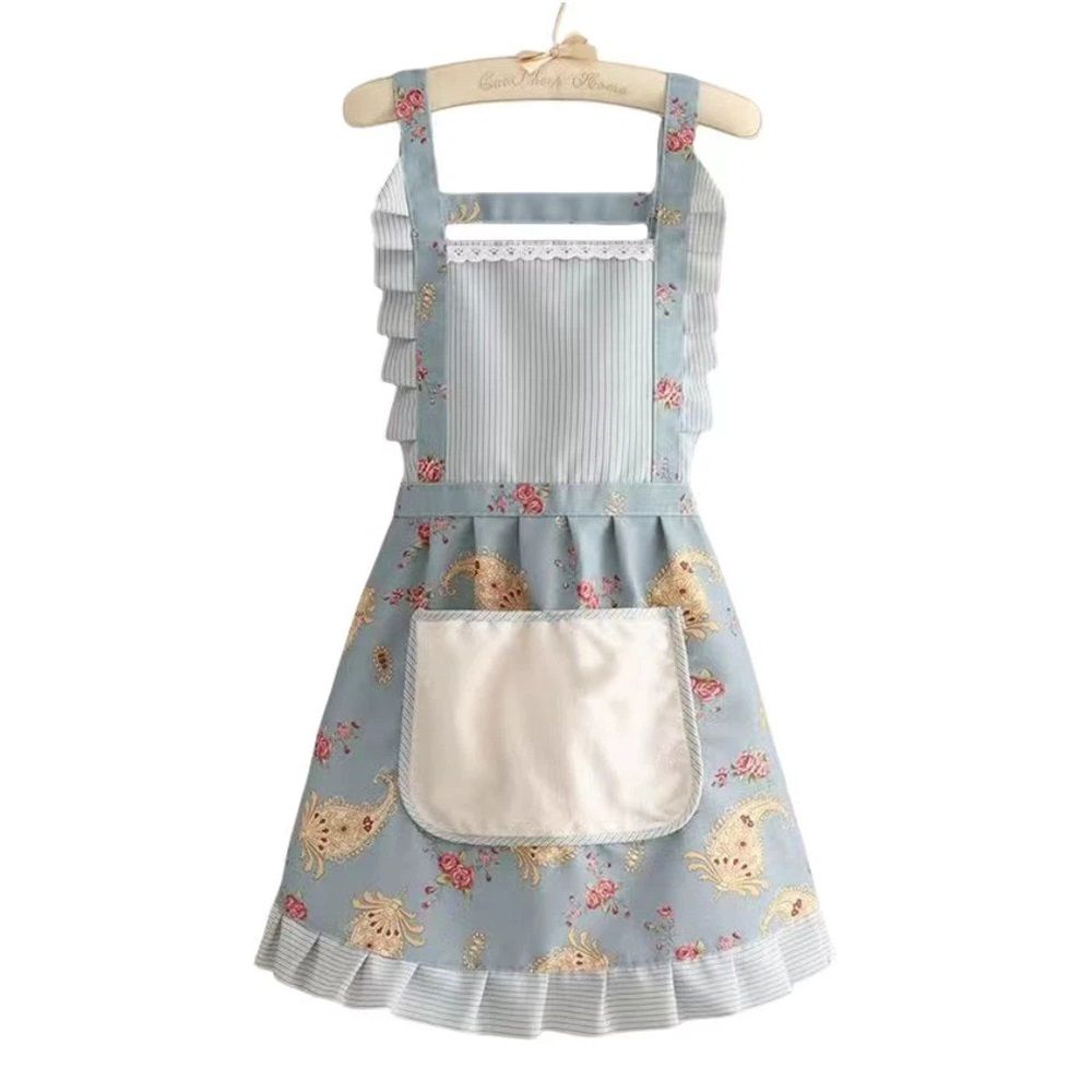 Fashion Womens Cooking Baking Apron | Ladies, Woman, Kitchen Chef Aprons with Pocket, Cute Floral Apron, Kitchen Chef Apron