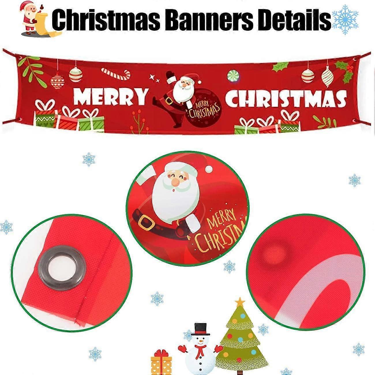 Merry Christmas Banner for Indoor and Outdoor โ image 3