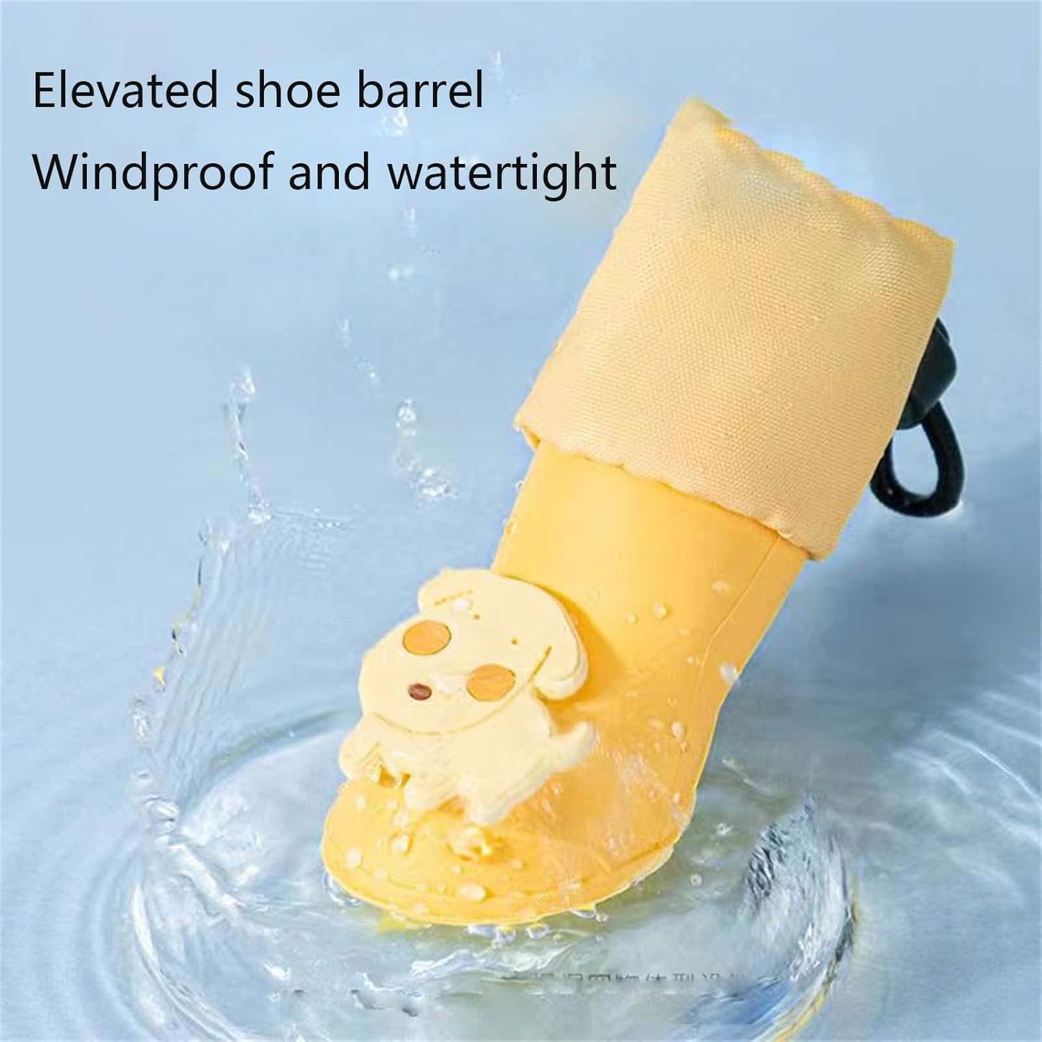 Dog Boots - Waterproof - Small and Medium Dogs - Yellow - Medium - 4 pcs โ image 4