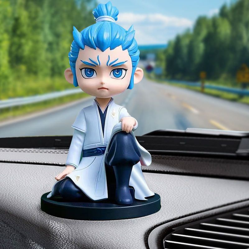 Wanfei Ao Bing Bobblehead Resin Car Dash Decoration Combination model-donghai ao bing [standing model + sitting model] — image 2