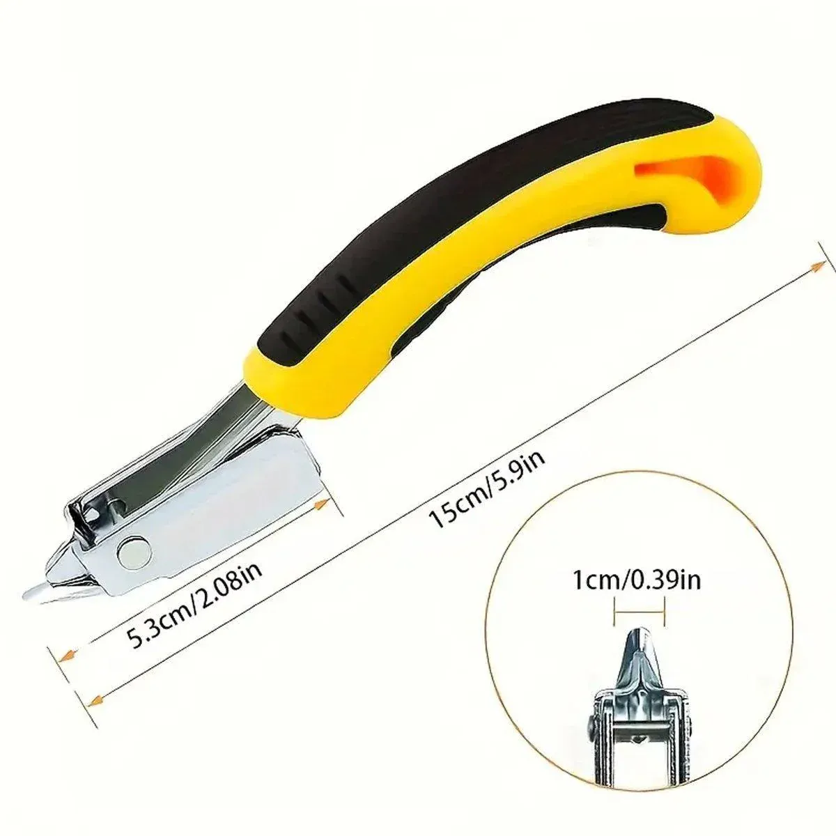 Easy Nail Puller Ergonomic Design for Quick Nail Removal Efficient Hand Tool - Yellow — image 4