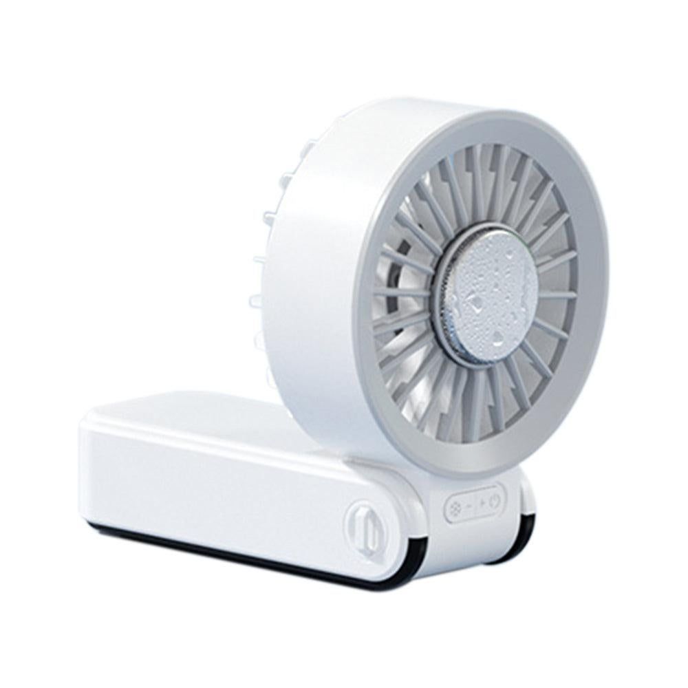 Handheld Foldable High-Speed Fan - Portable for Travel Outdoor Home and Office Off White โ image 2