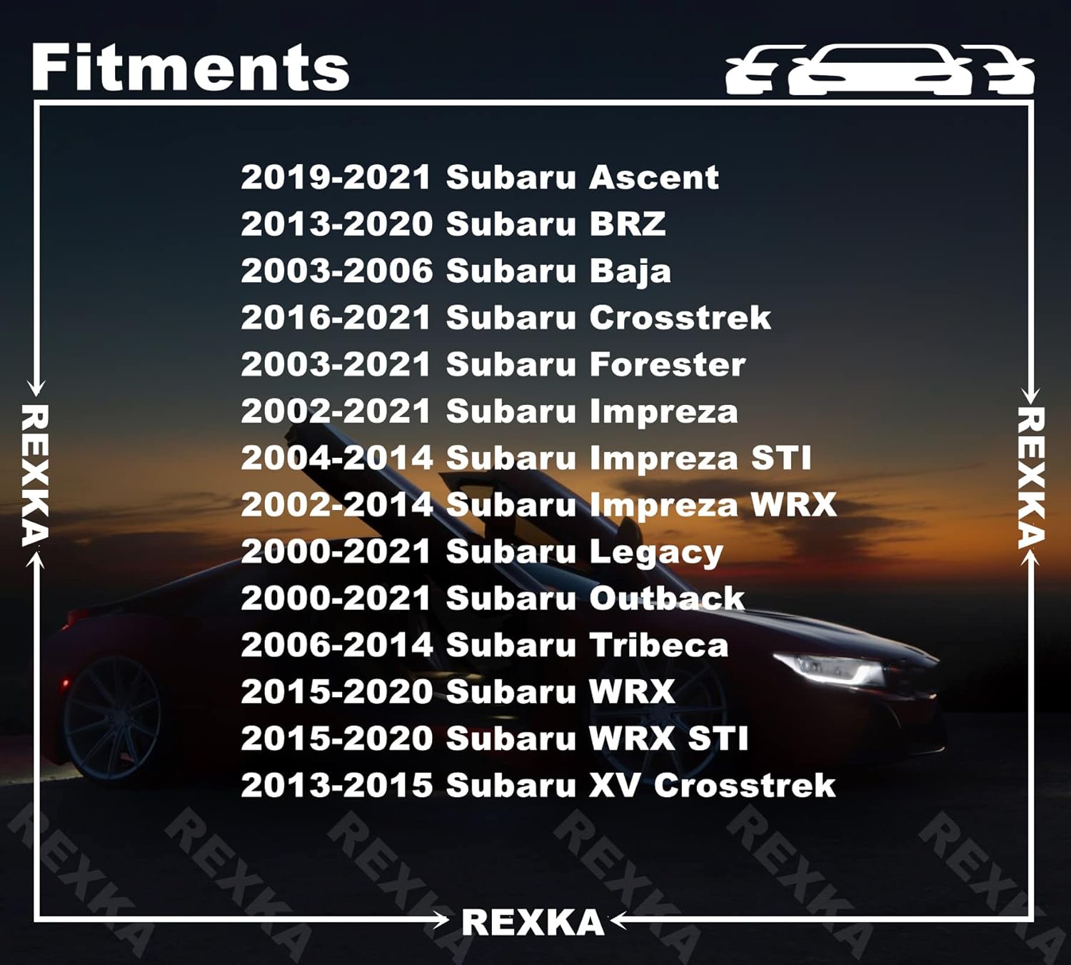 Rexka 40pcs 10mm Hole Bumper Engine Cover Fender & Grille Clips Compatible with Subaru 909140007 Baja Forester Impreza Legacy Outback Tribeca 2011-2000 — image 3