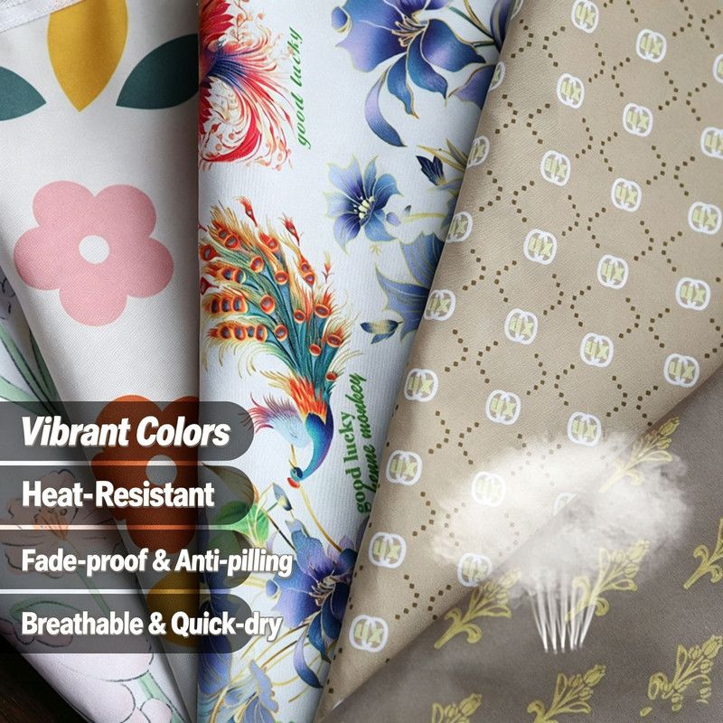 Ironing Board Cover with Heat Resistant Cotton Pad, Non-Fade Thick Replacement Fabric Cover, Elastic Drawstring, Fit 90×30cm Ironing Board, Breathable — image 2