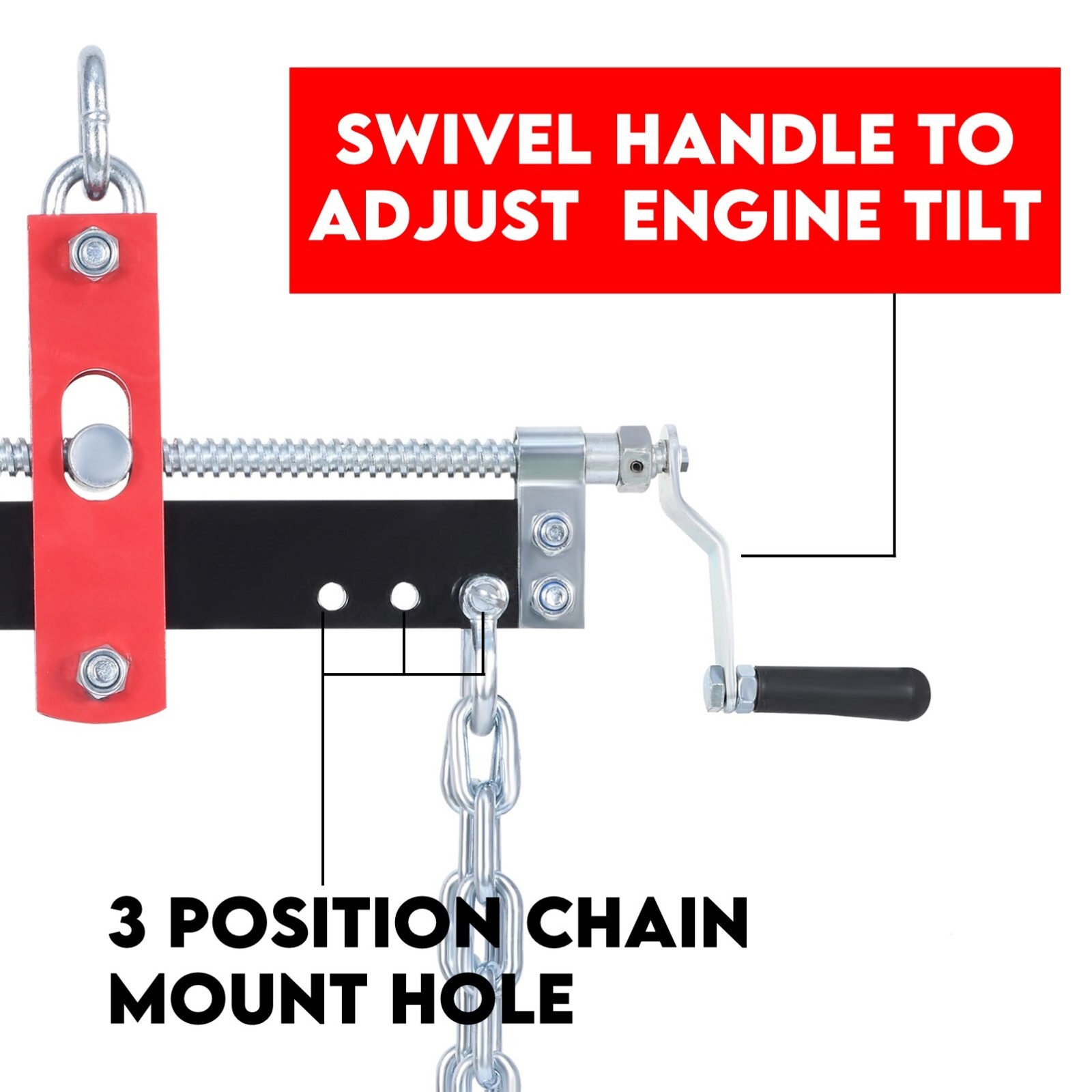 Engine Leveler Balancer Load Shop Crane Hoist Chain Lift Loading Leveller 2000lb - 907kg — image 4