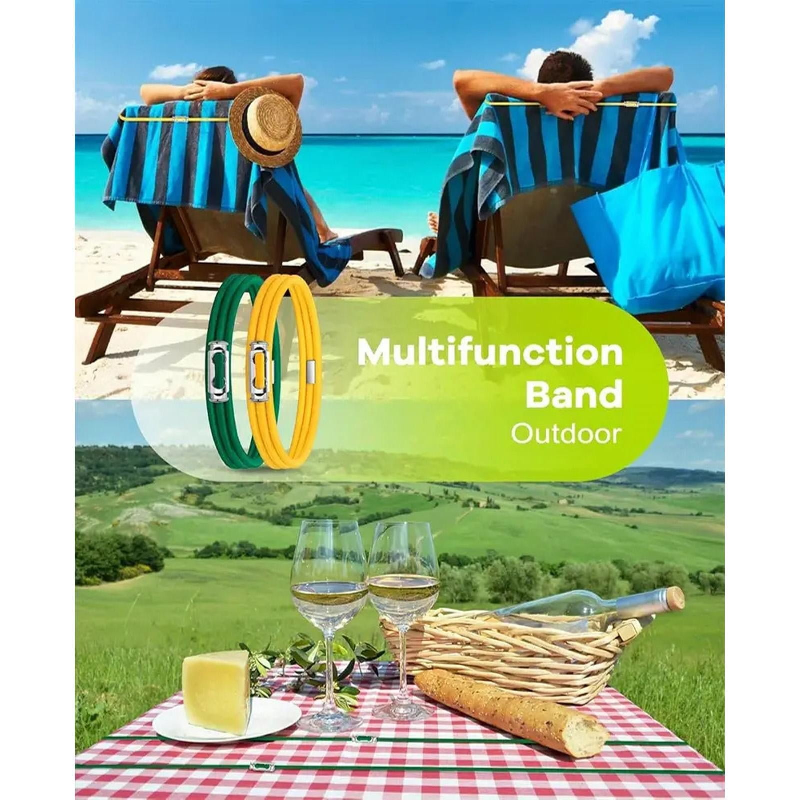 Garbage Can Rubber Bands,Multifunction Litter Box Bands,Fits 13-30 Gallon Bins, Heavy-duty Trash Can Bands to Hold Garbage Bags in Place, Trash Bag Holder Band — image 5
