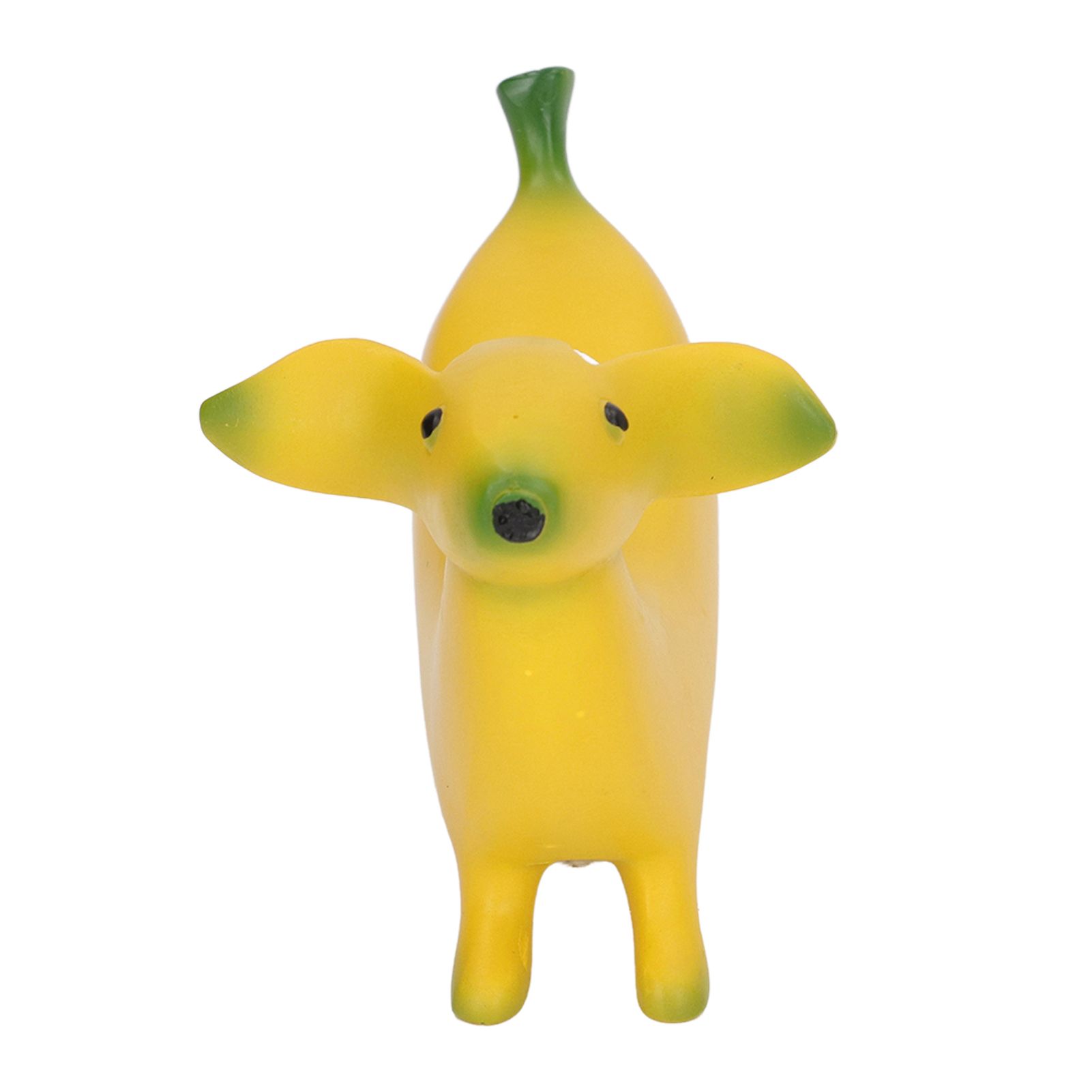 Banana Dog Sculpture Resin Funny Lovely Lightweight Banana Dog Art Decoration for Home Desktop M 13x8cm/5.1x3.1in โ image 2