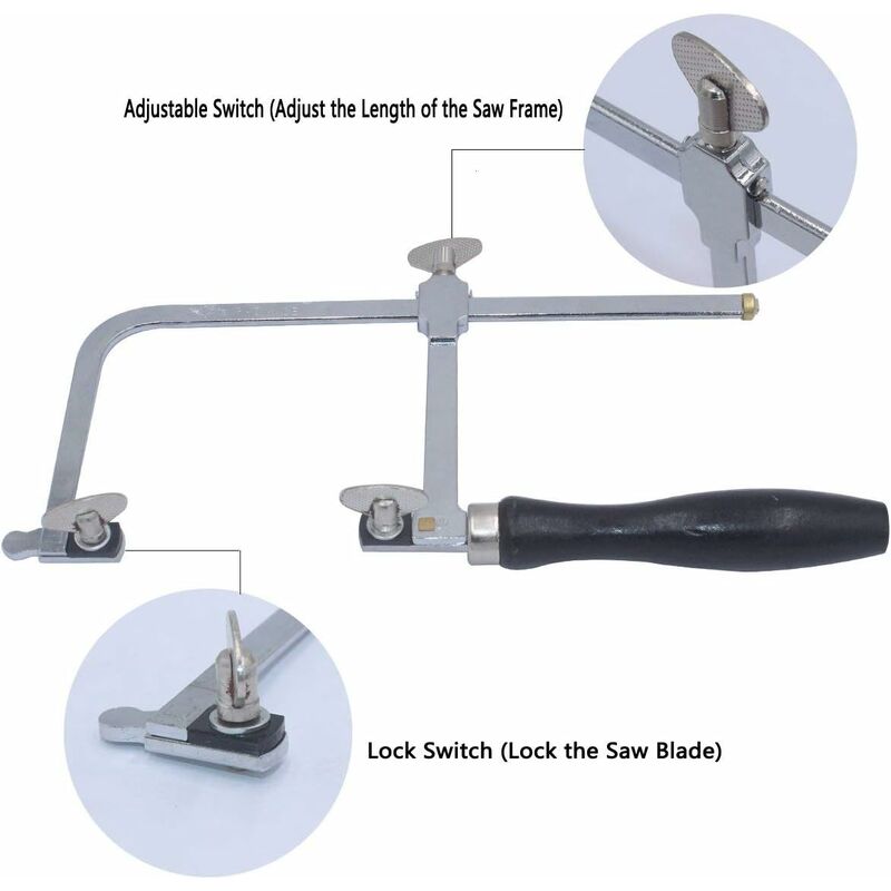 Jeweler's Saw with 144 Blades Adjustable Professional for Jewelry Making — image 4