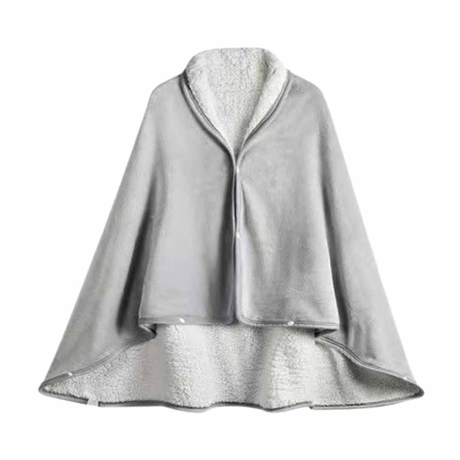 Double-Sided Wearable Blanket, Ultra Soft Flannel Shawl Blanket, Reversible Blanket for Women and Men, Throw Blanket for Home, Travel, Warm Present (31.5×47.2 — image 2