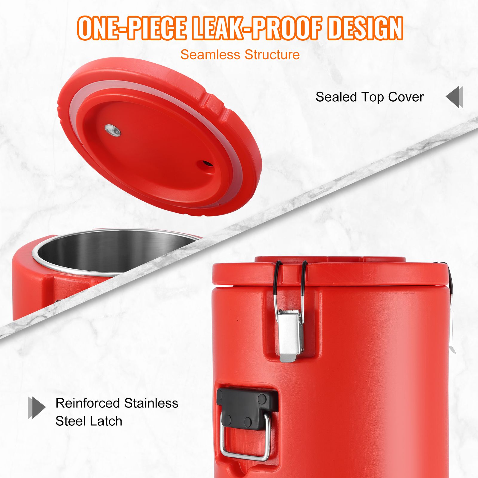 Stainless Steel Insulated Beverage Dispenser, 17.2 Liter, Thermal Hot and Cold Drink Server Dispenser with Spigot Handle, Food-grade for Hot Tea Coffee Water — image 4