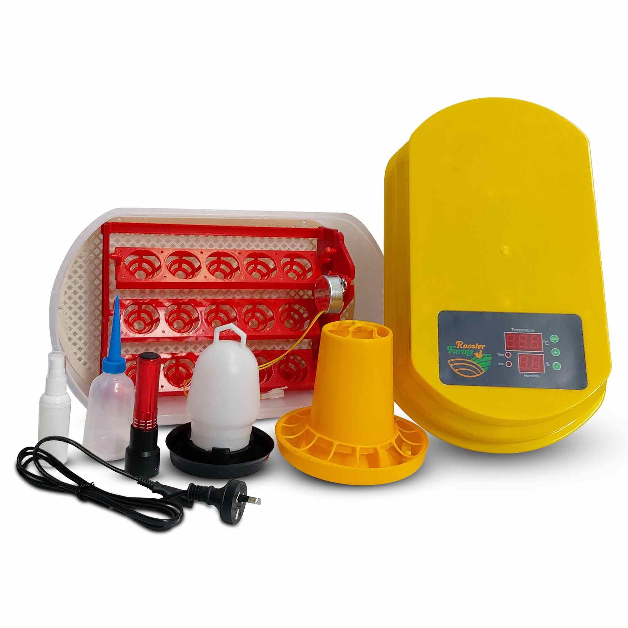 Rooster Farms Electric 15 Egg Incubator + Accessories for Chicken Quail Duck — image 2