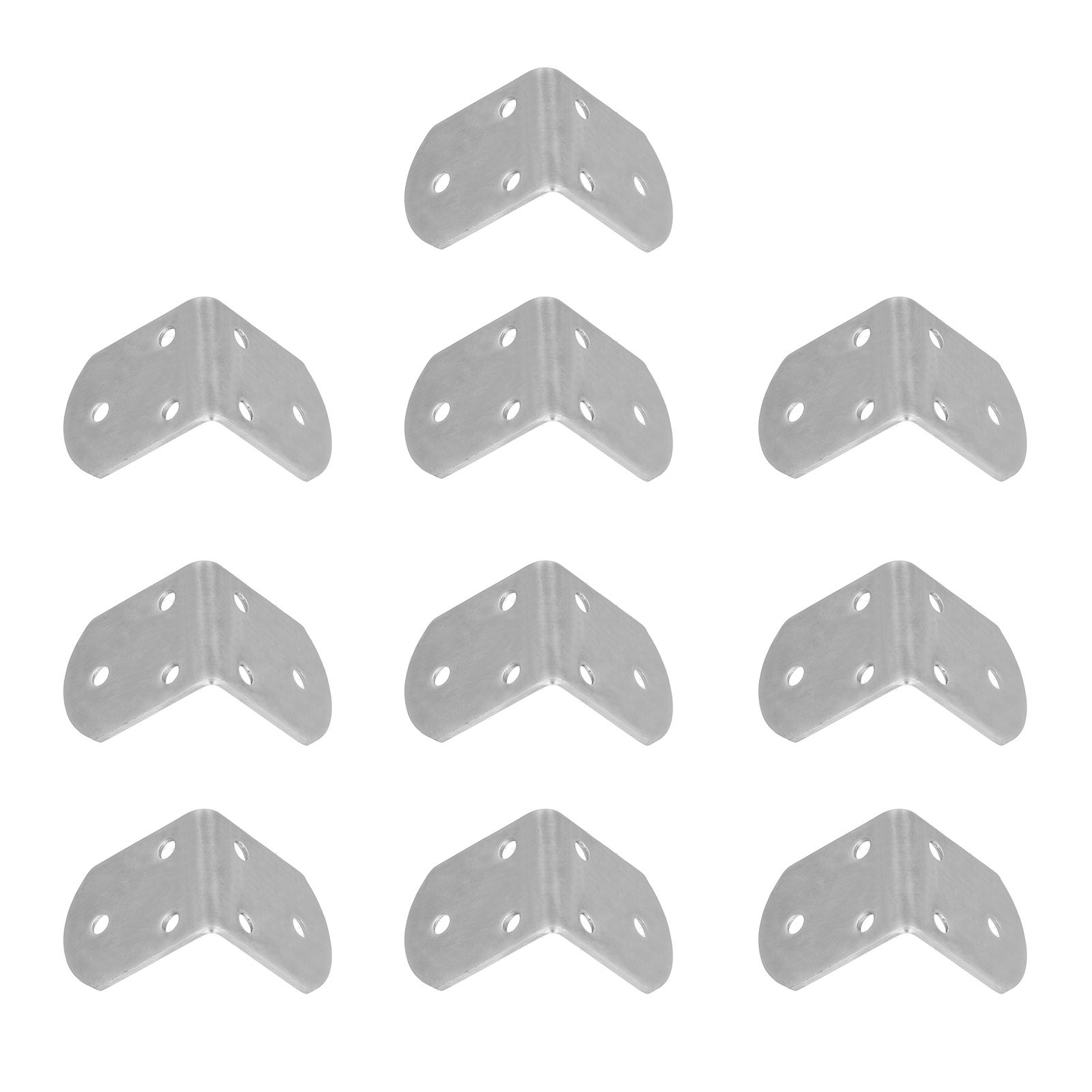 10Pcs Corner Brace Stainless Steel Thicken Right Angle Bracket Connector for Shelf FurnitureS — image 5