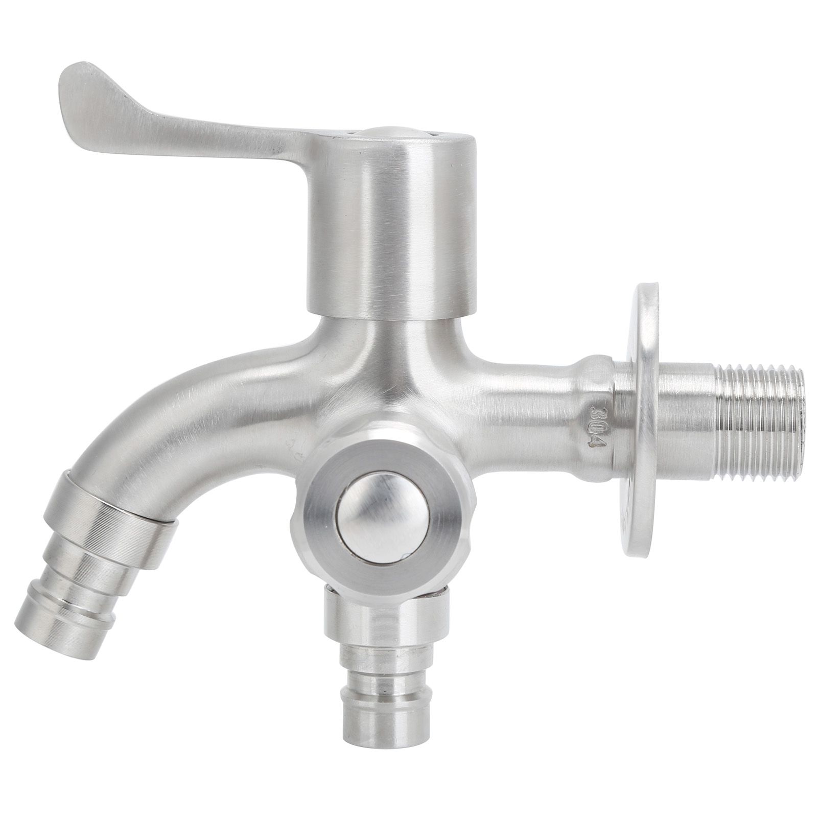 G1/2 Male Thread Water Faucet Dual Outlet Stainless Steel Water Tap for Gardens Washing Machines โ image 4