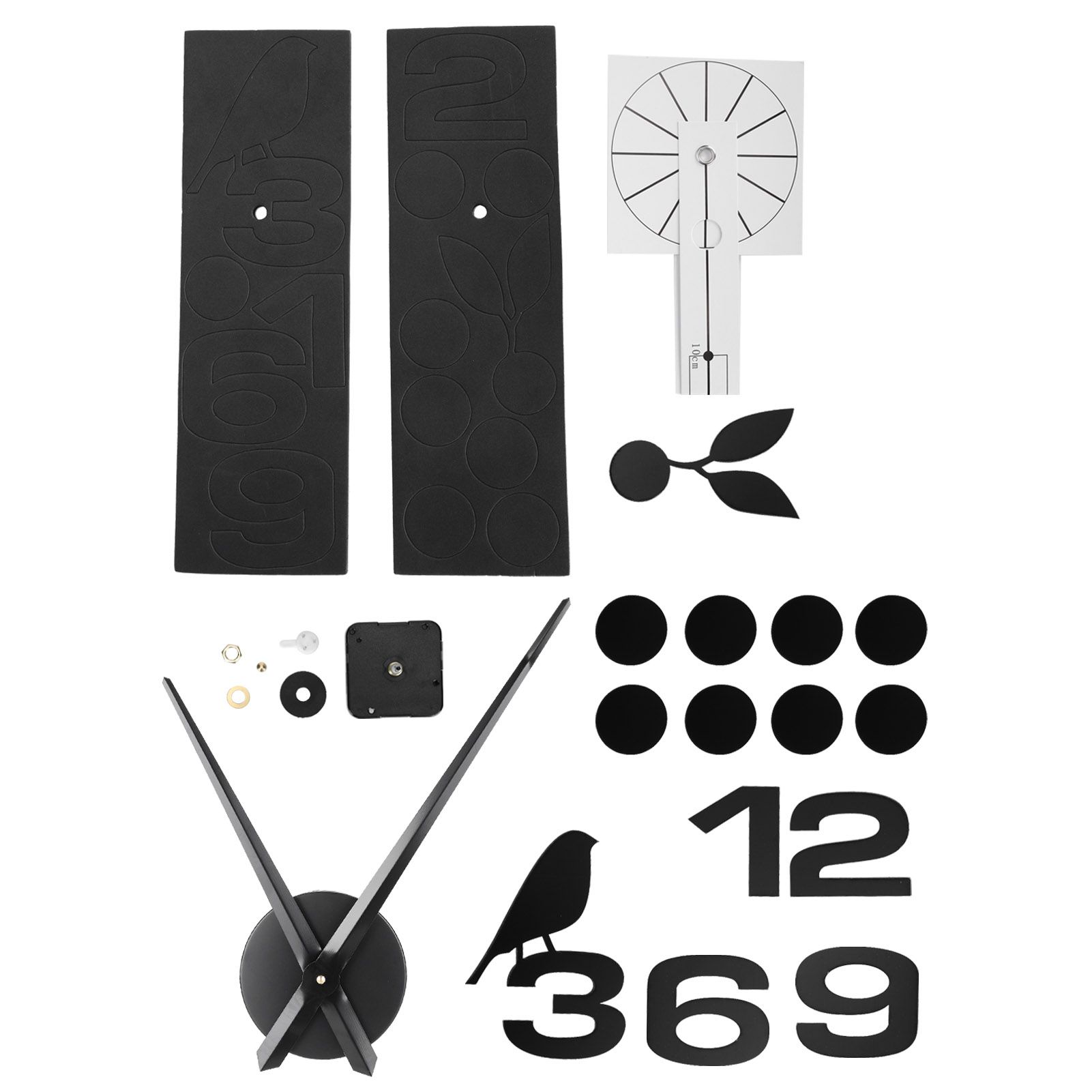 Frameless Wall Clock Sticker Mirror Surface DIY Decoration Living Room Bedroom OfficeBlack โ image 4