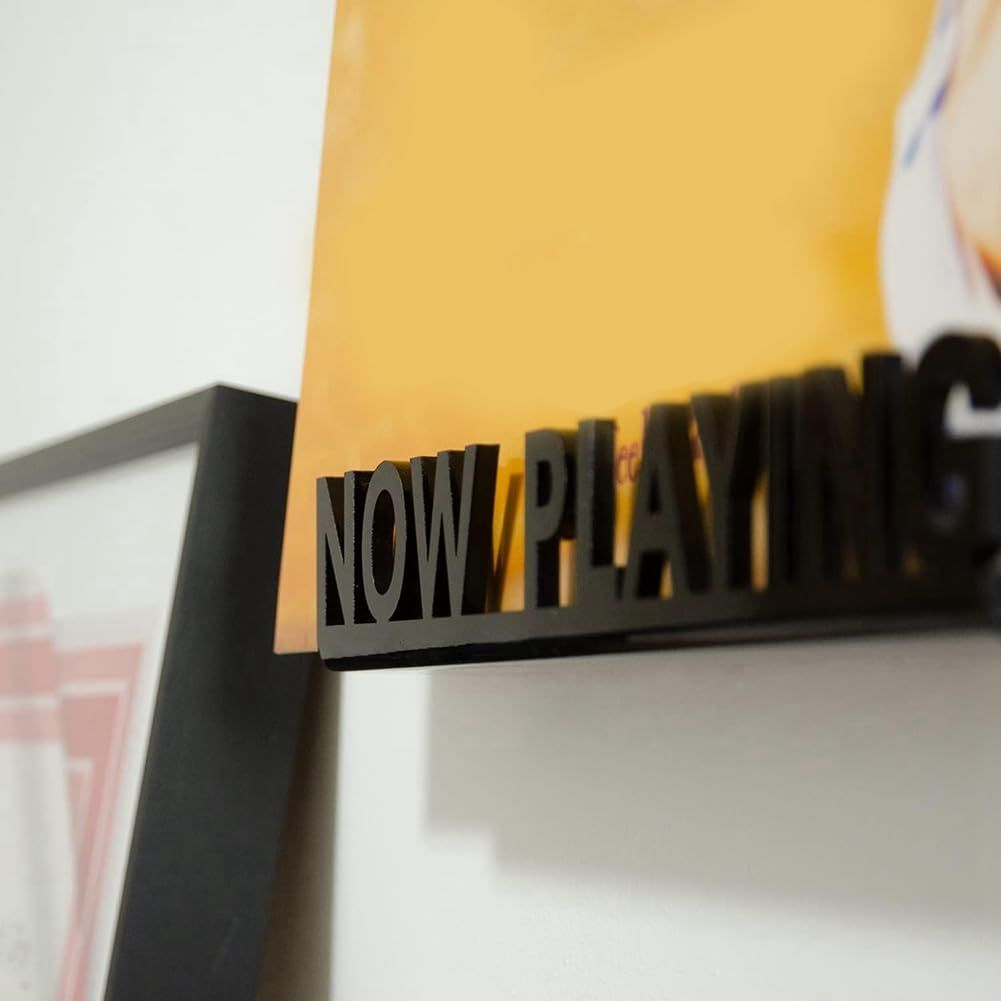 Now Playing Vinyl Record Wooden Wall Stand Now Playing Vinyl Record Shelf Hanging Wall Mount Record Display Storage Holder — image 3