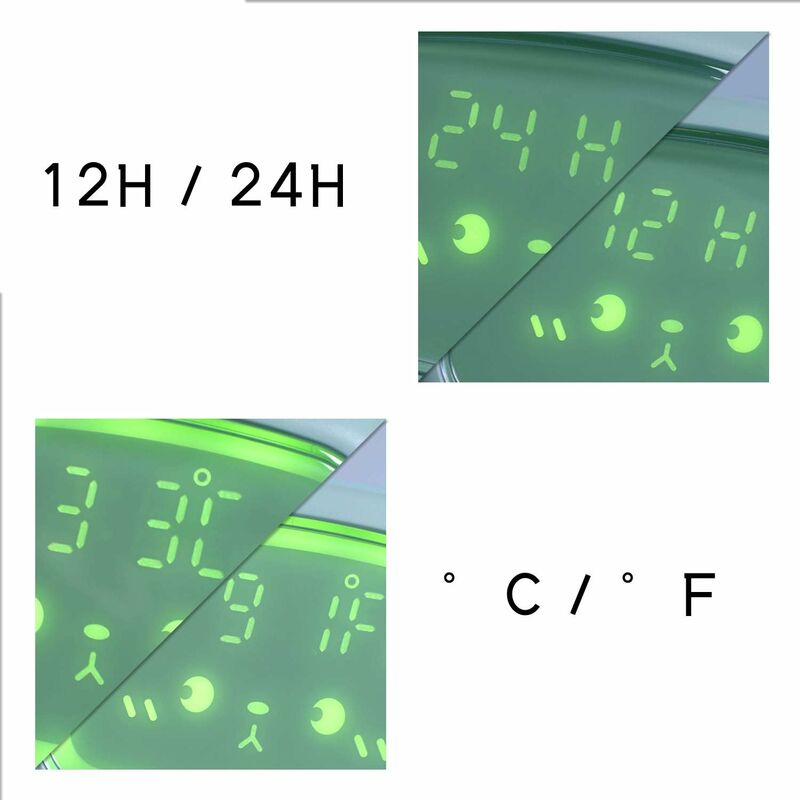 Kids Digital Alarm Clock For Girls Boys, Angel Digital Alarm Clock With Lights And Snooze Function (Green) โ image 3