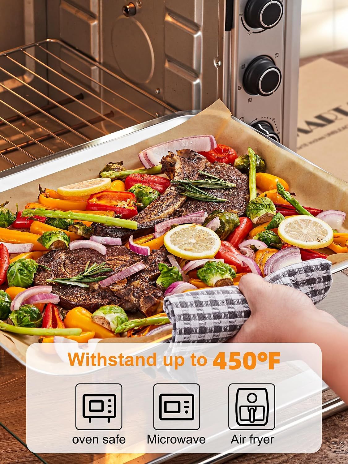 200 Sheet Precut Baking Paper Nonstick Heat Resistant, 40 x 30 cm — image 2