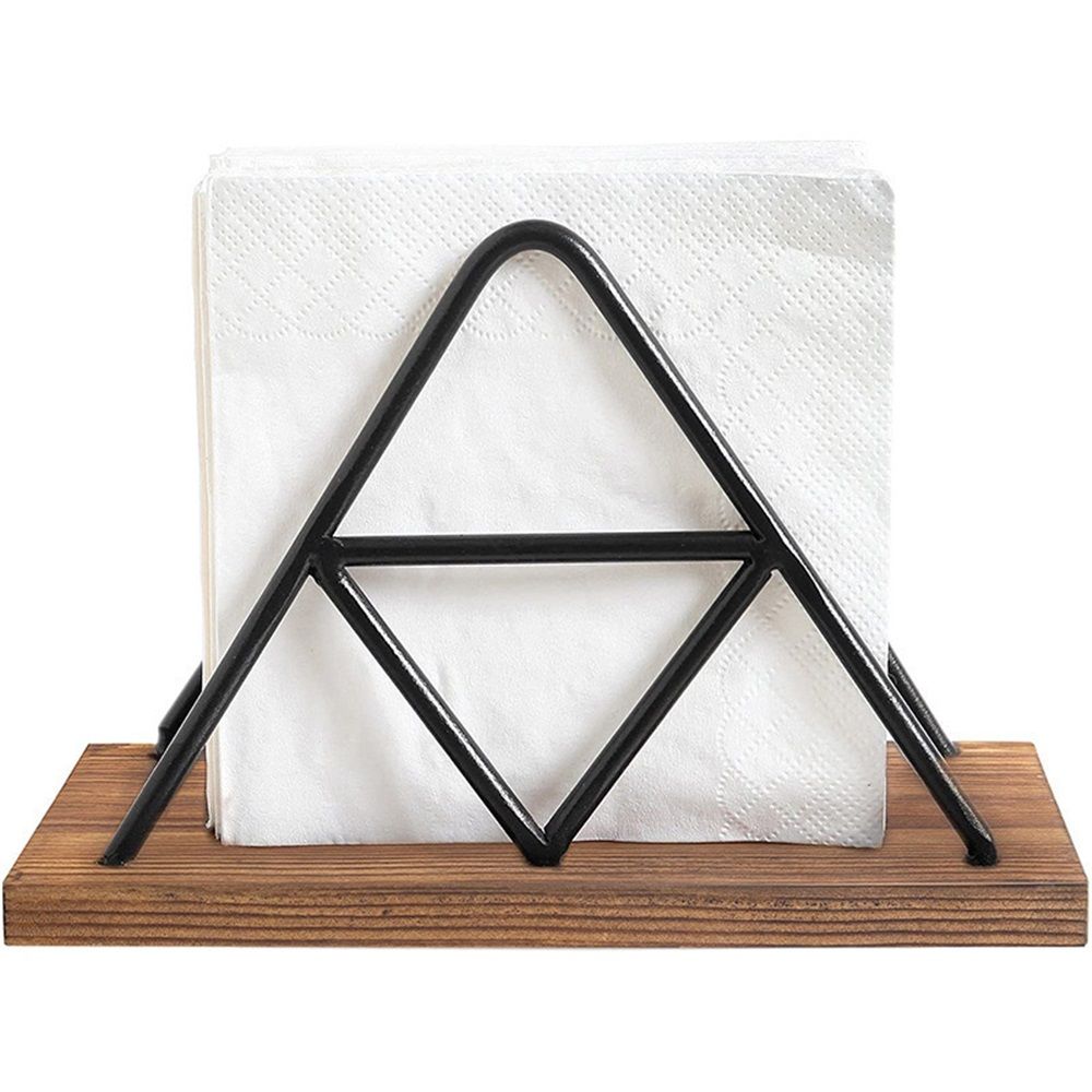 Napkin Holder for Table, Napkin Dispenser with Black Metal Wire for Modern Farmhouse Decor Restaurant Kitchen Decor — image 3