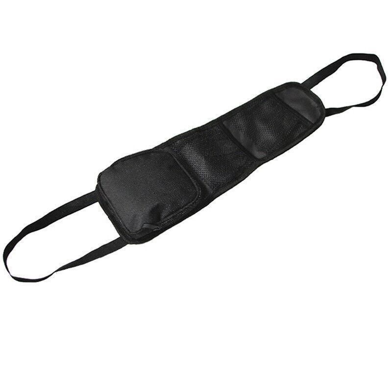 Black Vehicle Backrest Side Pocket Mesh Hanging Bag Organizer with Phone Holder โ image 2
