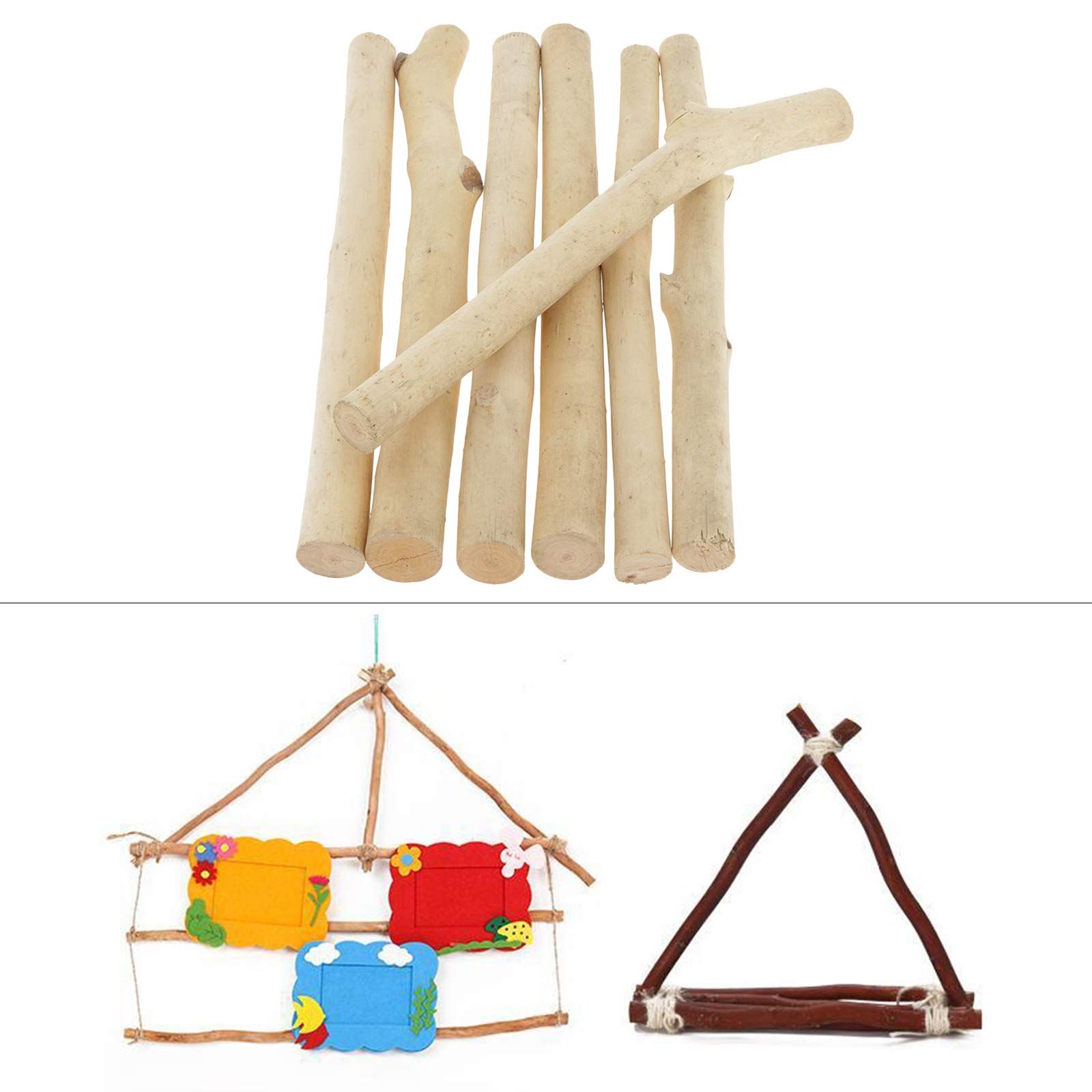 7Pcs Driftwood Natural Wooden Dried Tree Branches Wood Branches Real Plants Branch for DIY Arts Crafts Photo Props โ image 5