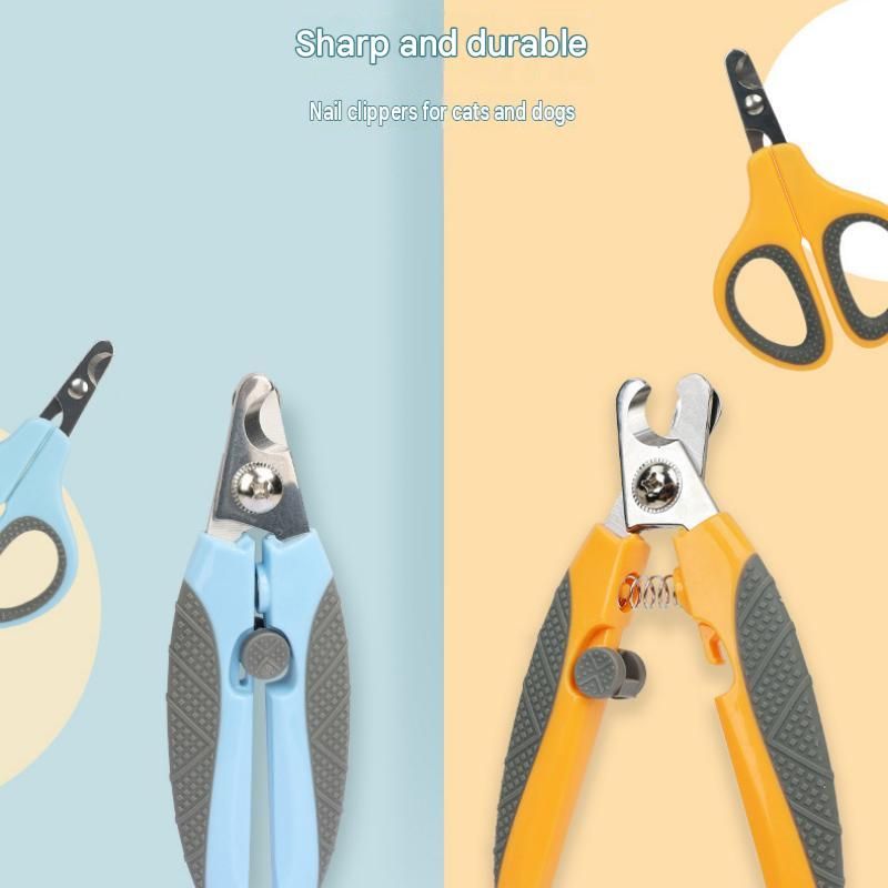 Pet Nail Clippers for Cats and Dogs - Stainless Steel Blade with Safety Guard, Non-Slip ABS TPR Handle, Auto-Return Spring Design for Easy Home โ image 3