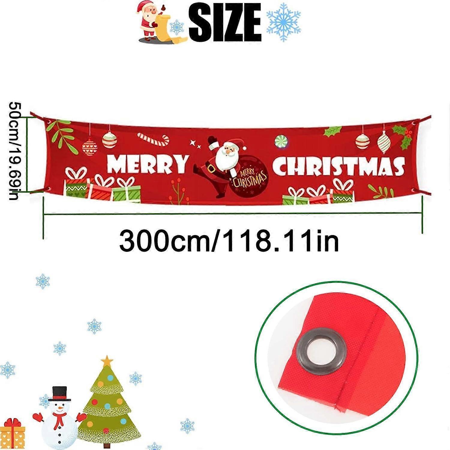 Merry Christmas Banner for Indoor and Outdoor โ image 2