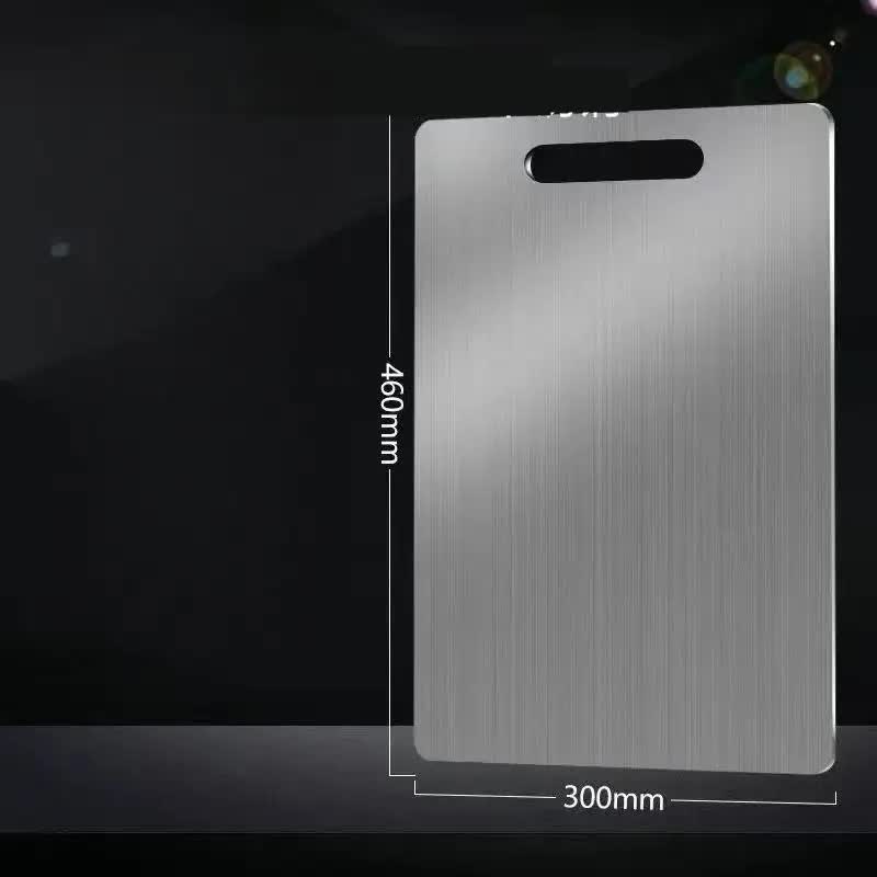 Dual-Sided Stainless Steel Chopping Board - Hygienic & Durable Kitchen Cutting Board for Meat, Veggies & More(30 × 46cm)