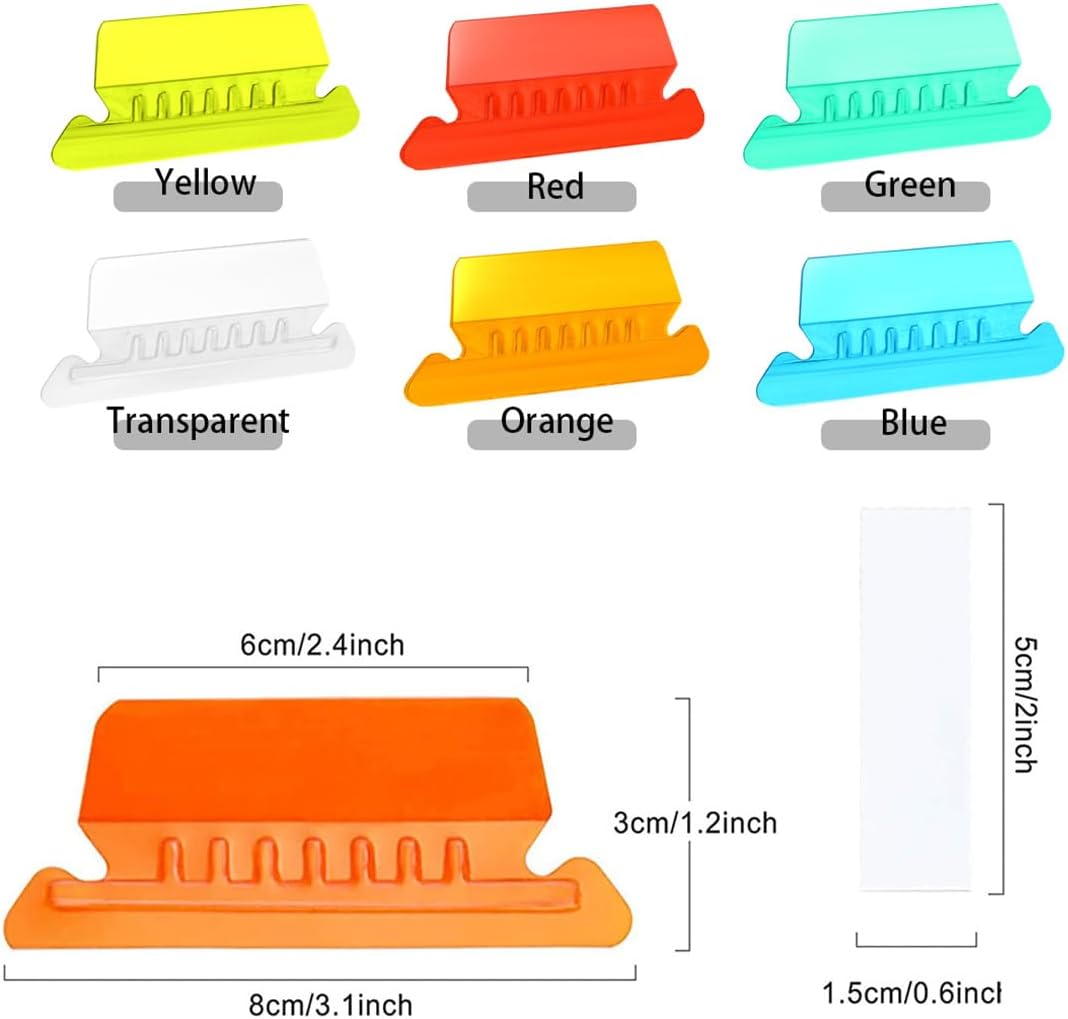 File Folder Tabs Hanging File Folder Labels 60 Sets Plastic File Tabs with Inserts for Hanging Files — image 2