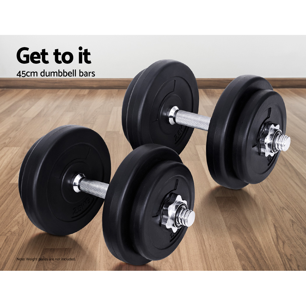 Everfit 45cm Dumbbell Bar Gym Home Exercise 150kg Capacity โ image 5