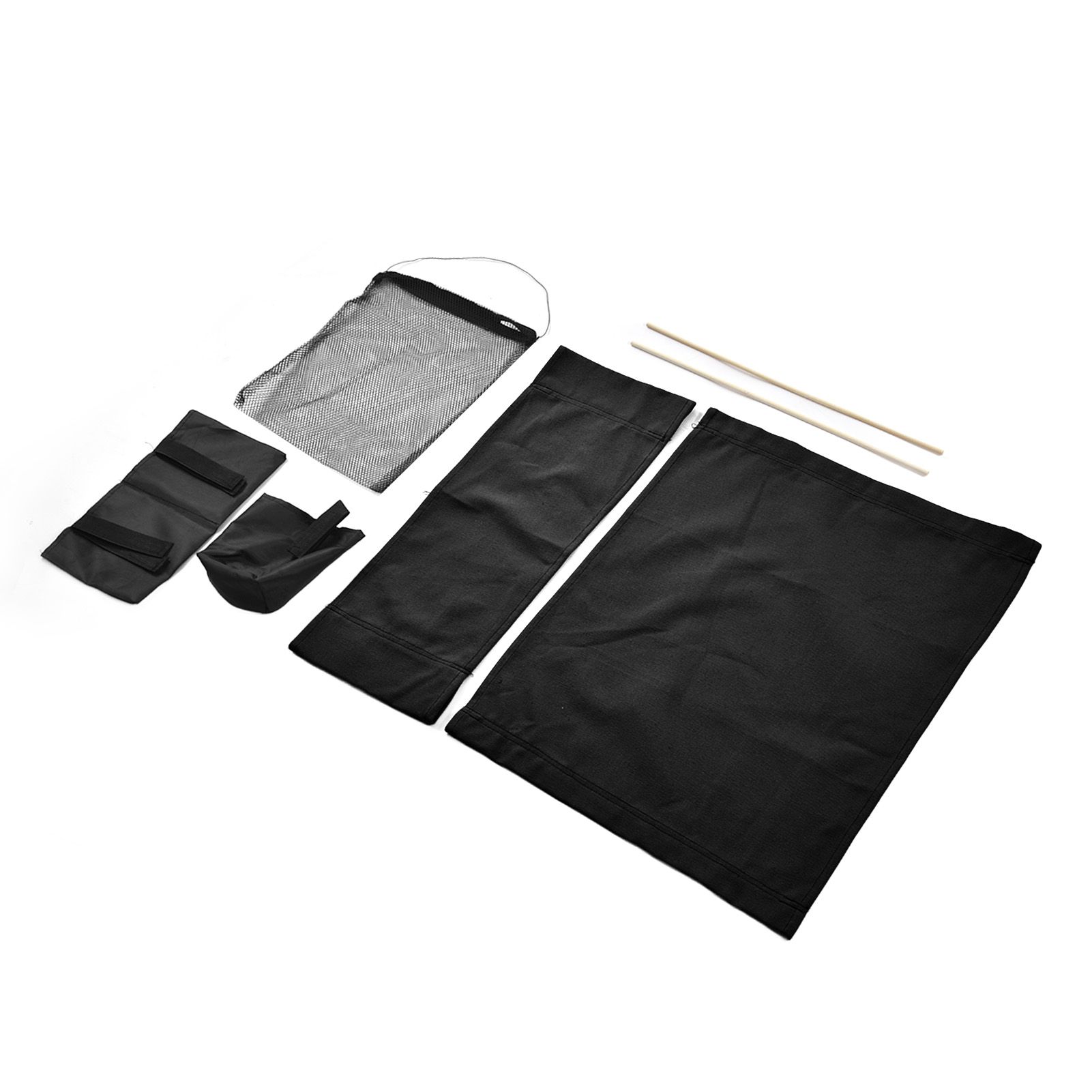 Director Chair Cover Replacement with Storage Bag Canvas Seat Chair Protective Cover for HouseholdBlack — image 3