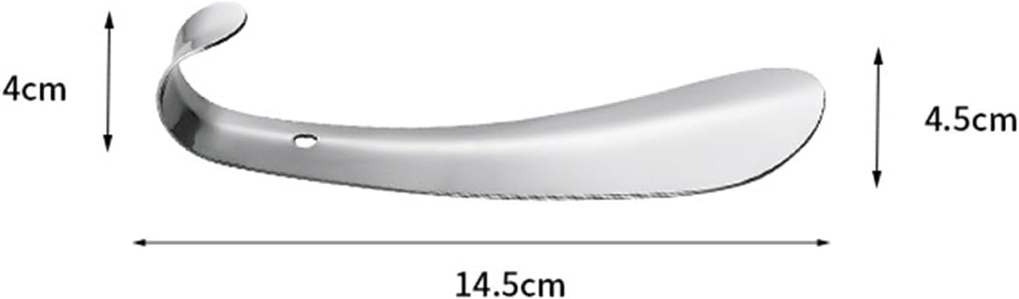 Metal Shoe Horn, Travel Horn Stainless Steel Helper Stick Portable Horns Spoon for Women — image 4