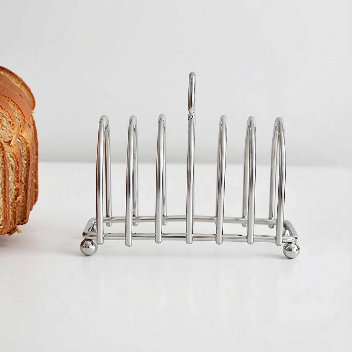 Stainless Steel Slice Toast Rack Kitchen Accessory for Storage for Gatherings Parties and Outdoor Activities Compact Design for Home and Restaurant Use — image 2