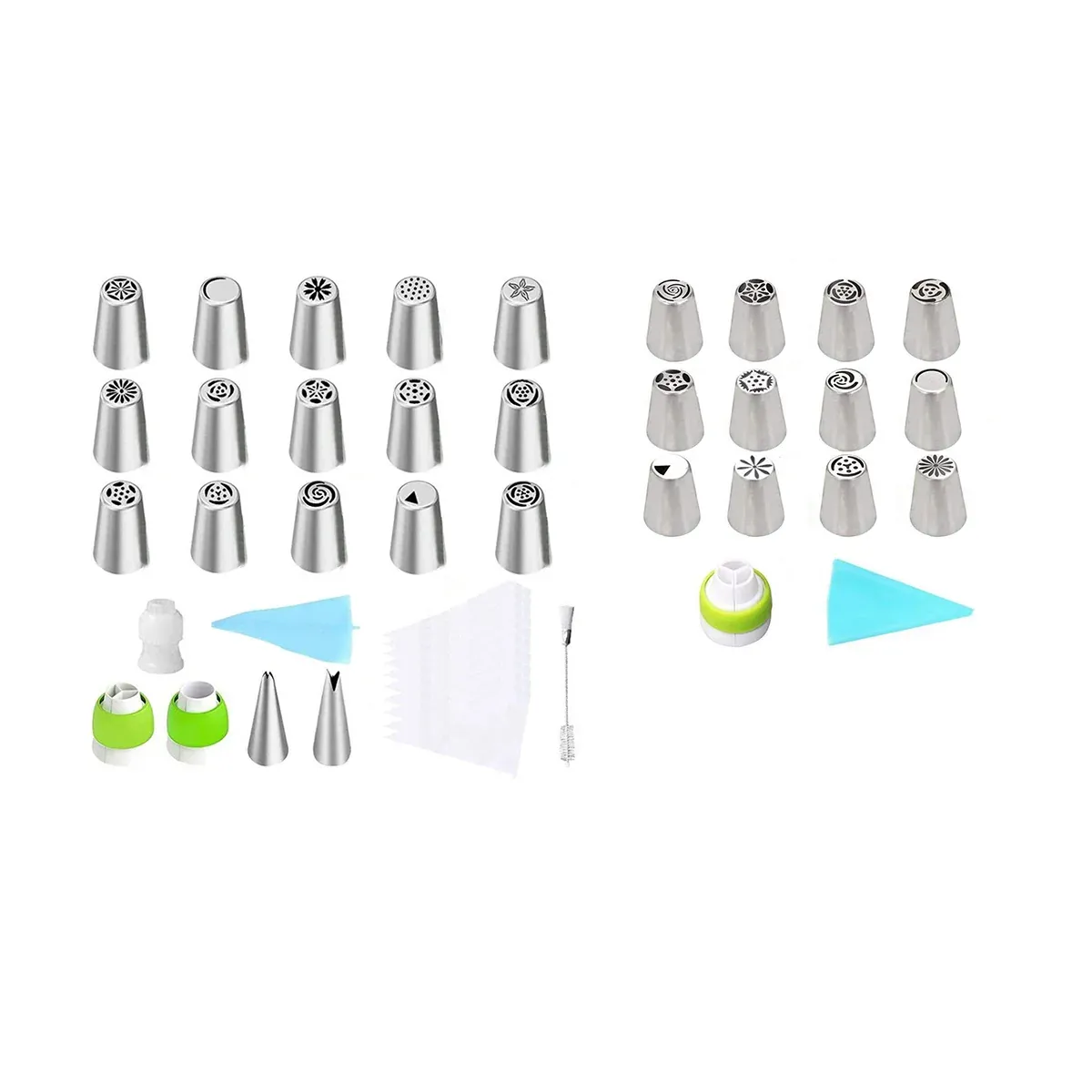 Russian Piping Tips Cake Decorating Set - 14 or 32 PCS Stainless Steel Nozzles - 14PCS — image 3