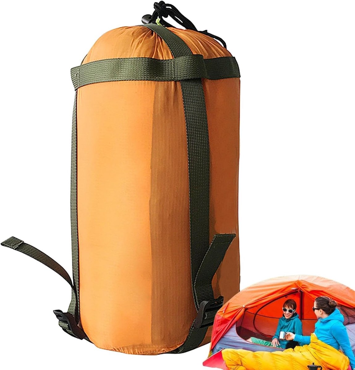 compression bag - Sleeping bag Storage bag - Backpacking storage bags - Portable sleeping bag storage bag - Lightweight backpack bag - Camping storage bag