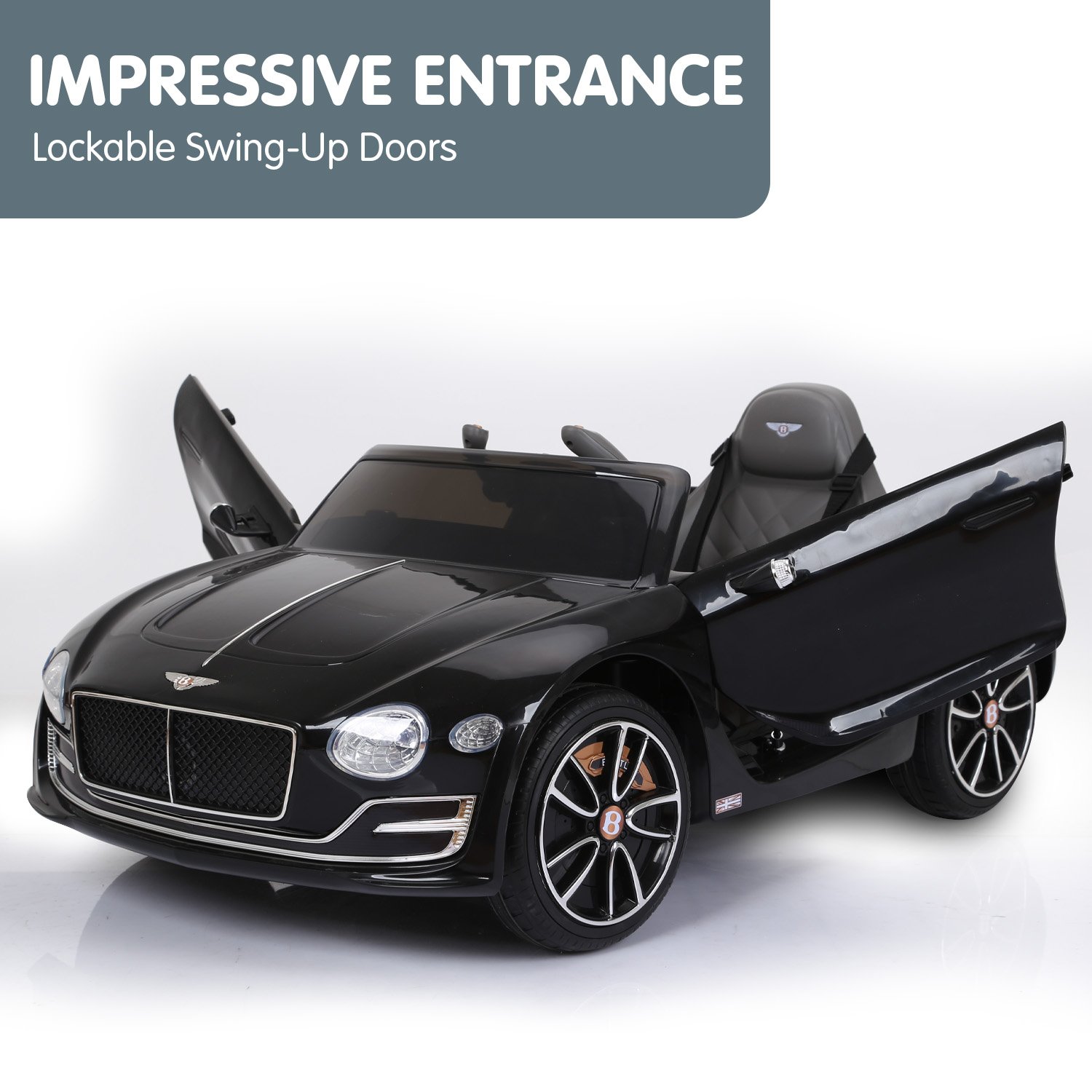 Kahuna Bentley Exp 12 Licensed Speed 6E Electric Kids Ride On Car Black — image 5