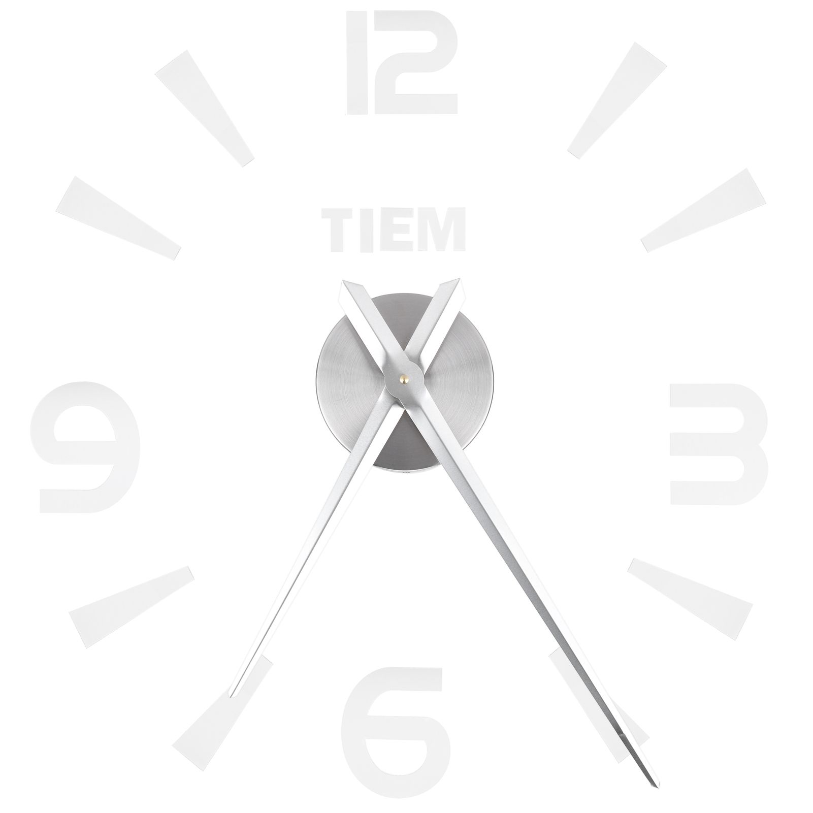 Frameless Wall Clock Sticker Mirror Surface Living Room Bedroom Office DIY DecorationSilver β image 6